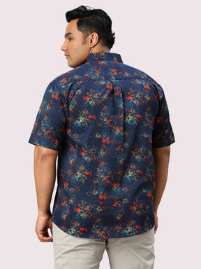 Aster Printed Half Sleeve Men's Plus Size Shirt - Guniaa Fashions