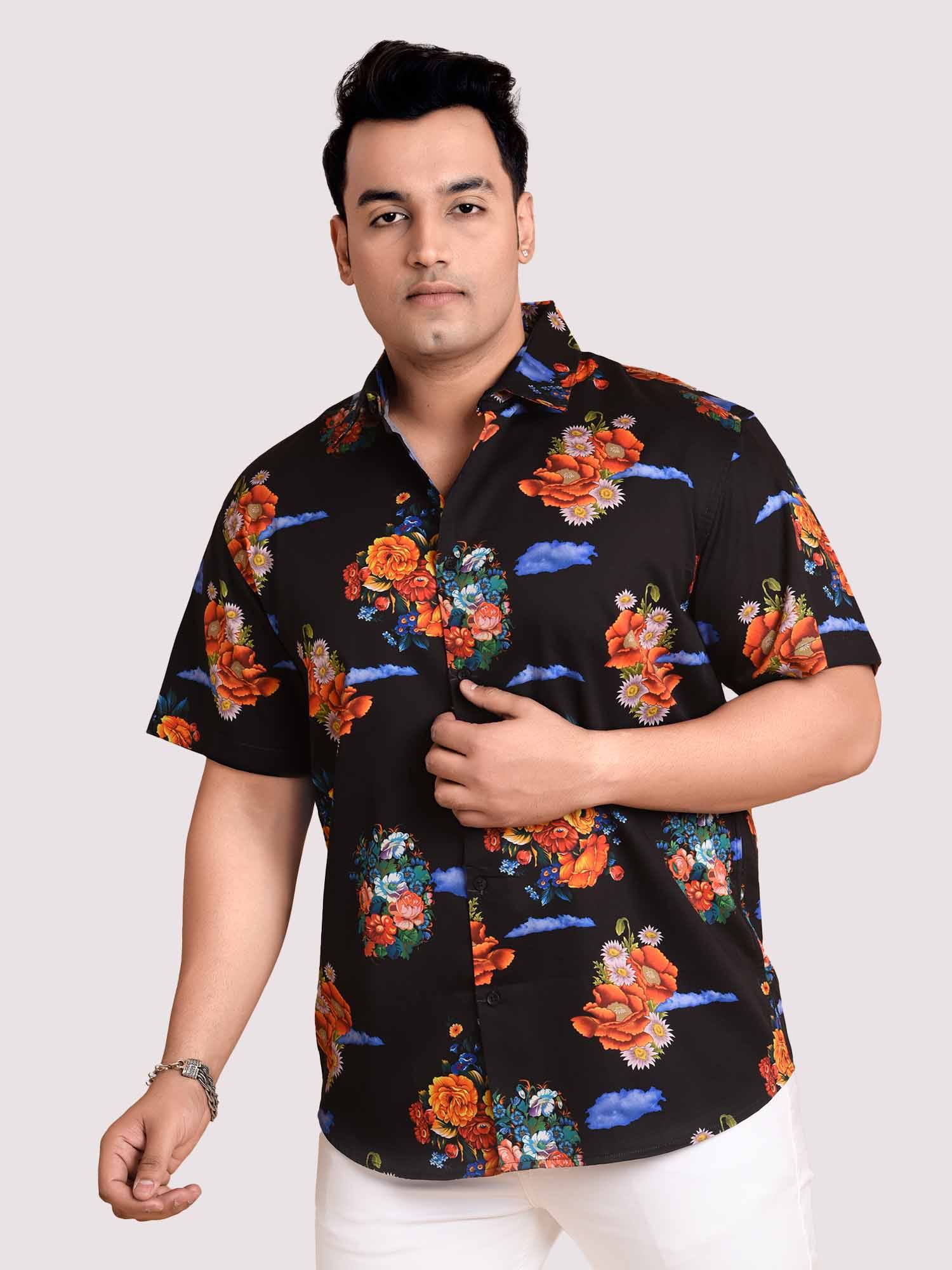 Baroque Digital Printed Shirt Men's Plus Size - Guniaa Fashions