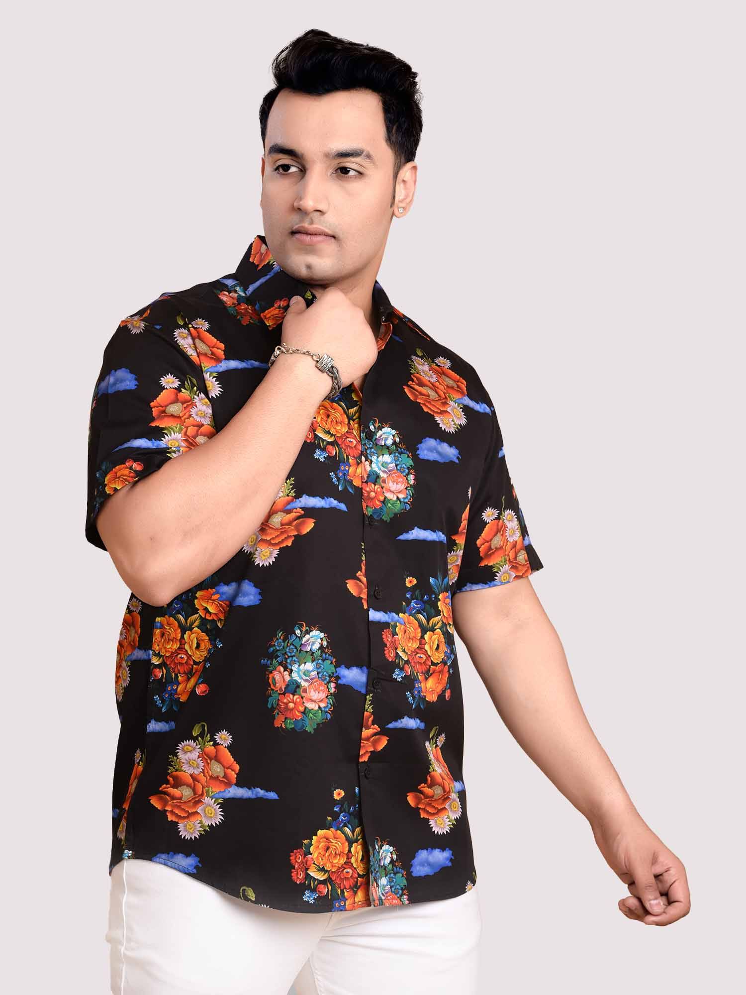 Baroque Digital Printed Shirt Men's Plus Size - Guniaa Fashions