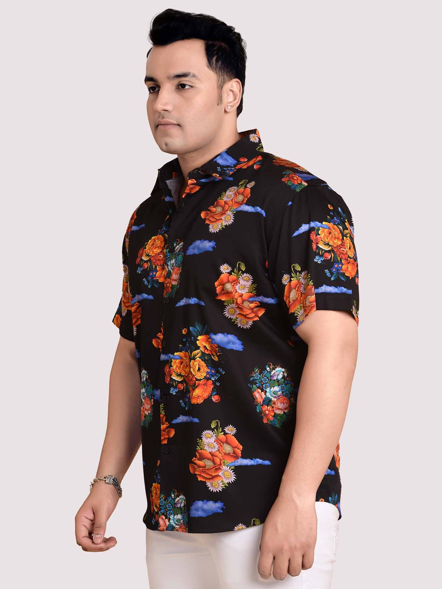 Baroque Digital Printed Shirt Men's Plus Size - Guniaa Fashions