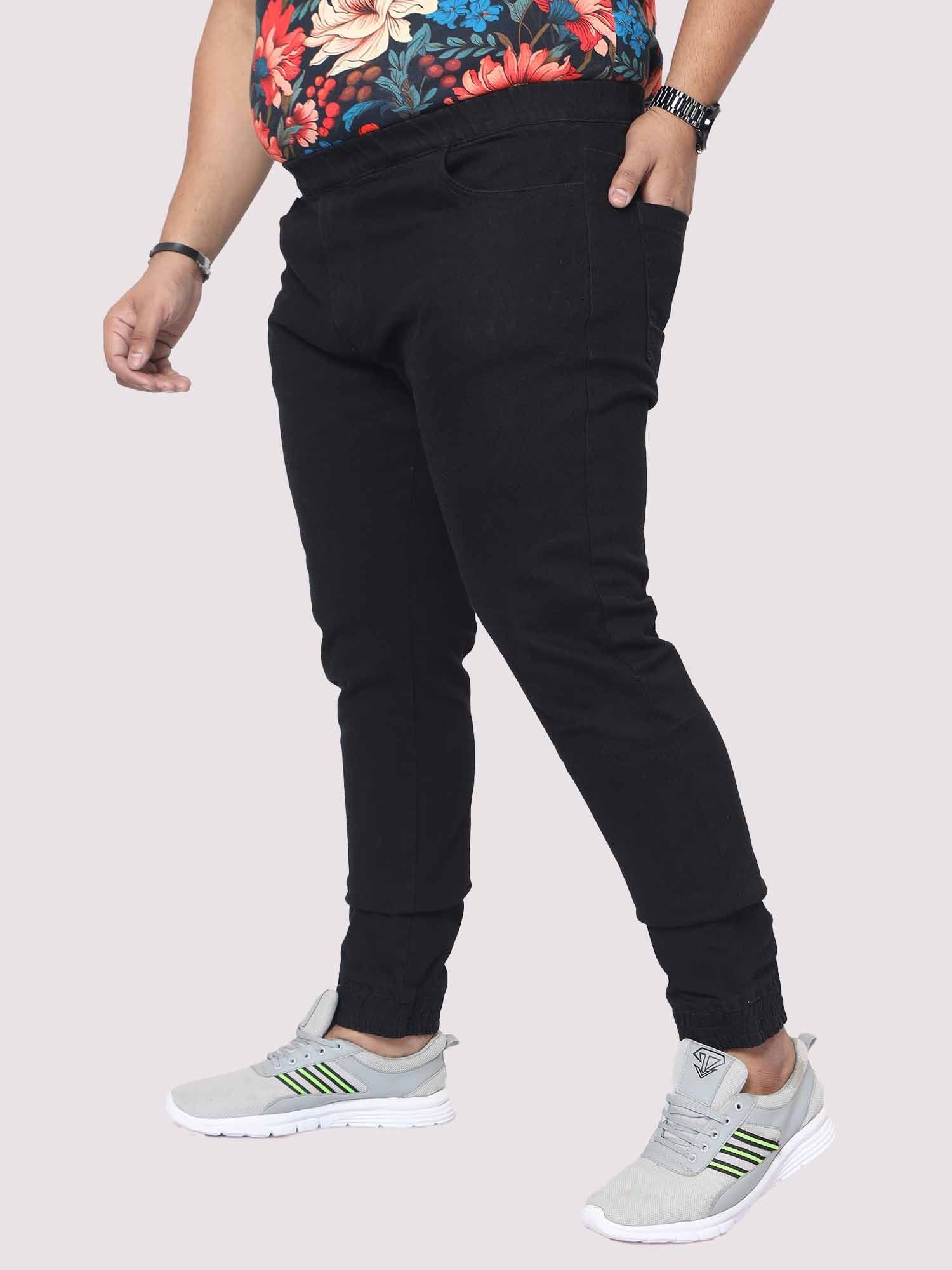 Black Jogger Pants Men's Plus Size - Guniaa Fashions