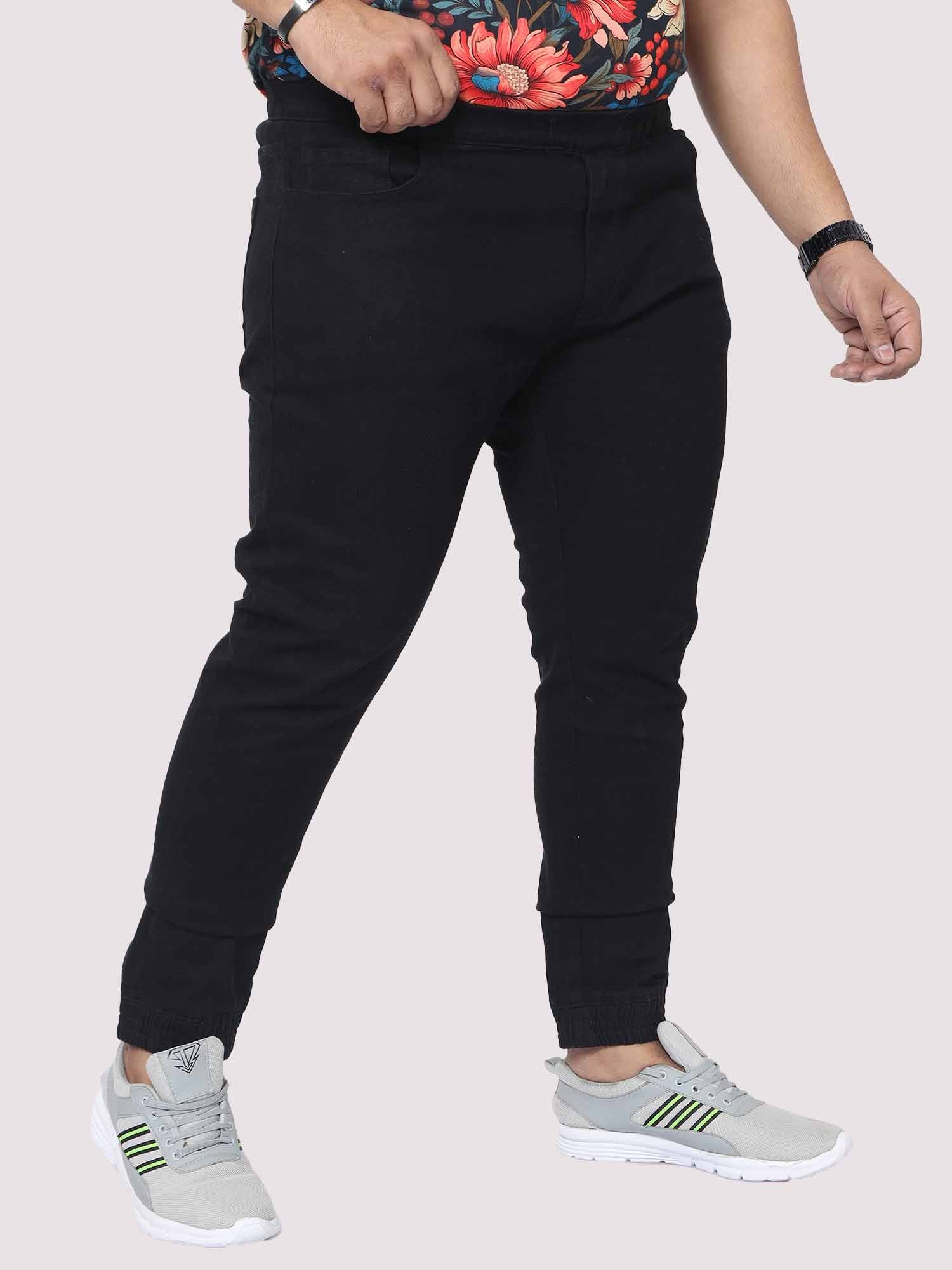 Black Jogger Pants Men's Plus Size - Guniaa Fashions