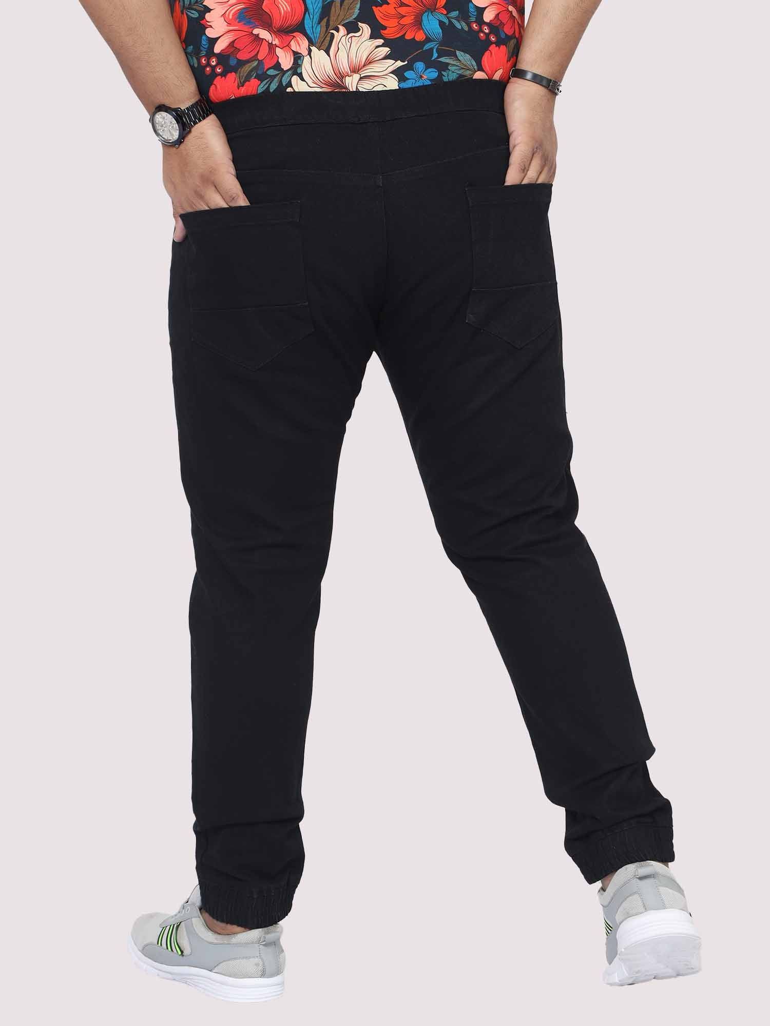 Black Jogger Pants Men's Plus Size - Guniaa Fashions