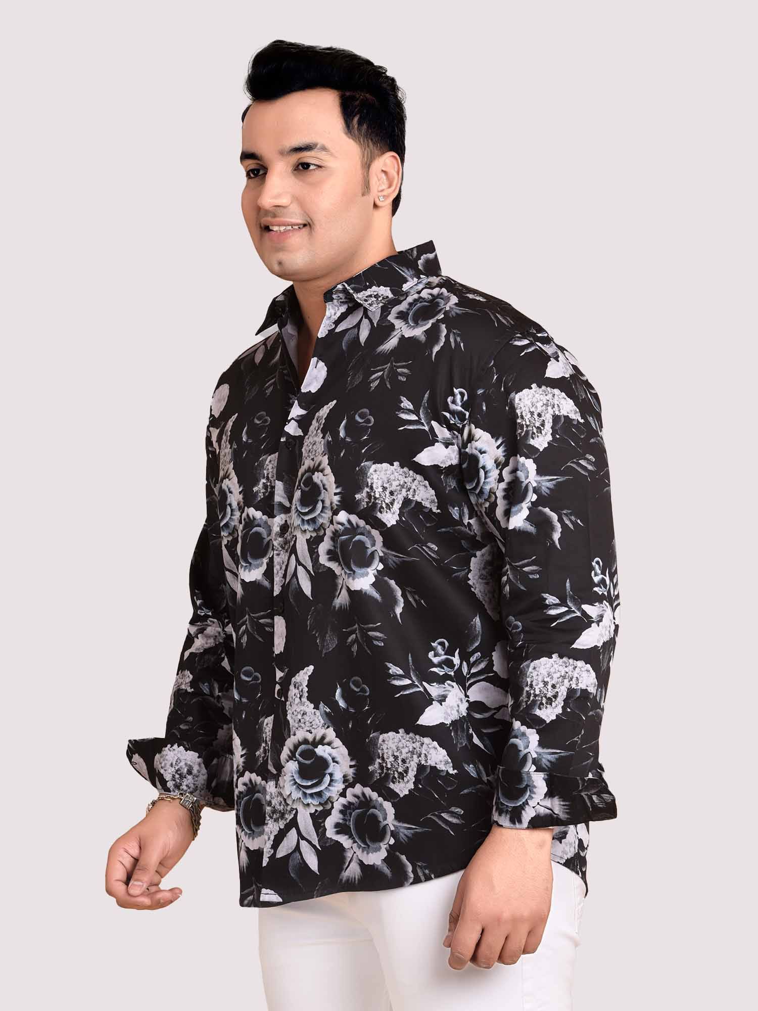 Black Rose Rich cotton Full Sleeve Men's Plus Size - Guniaa Fashions