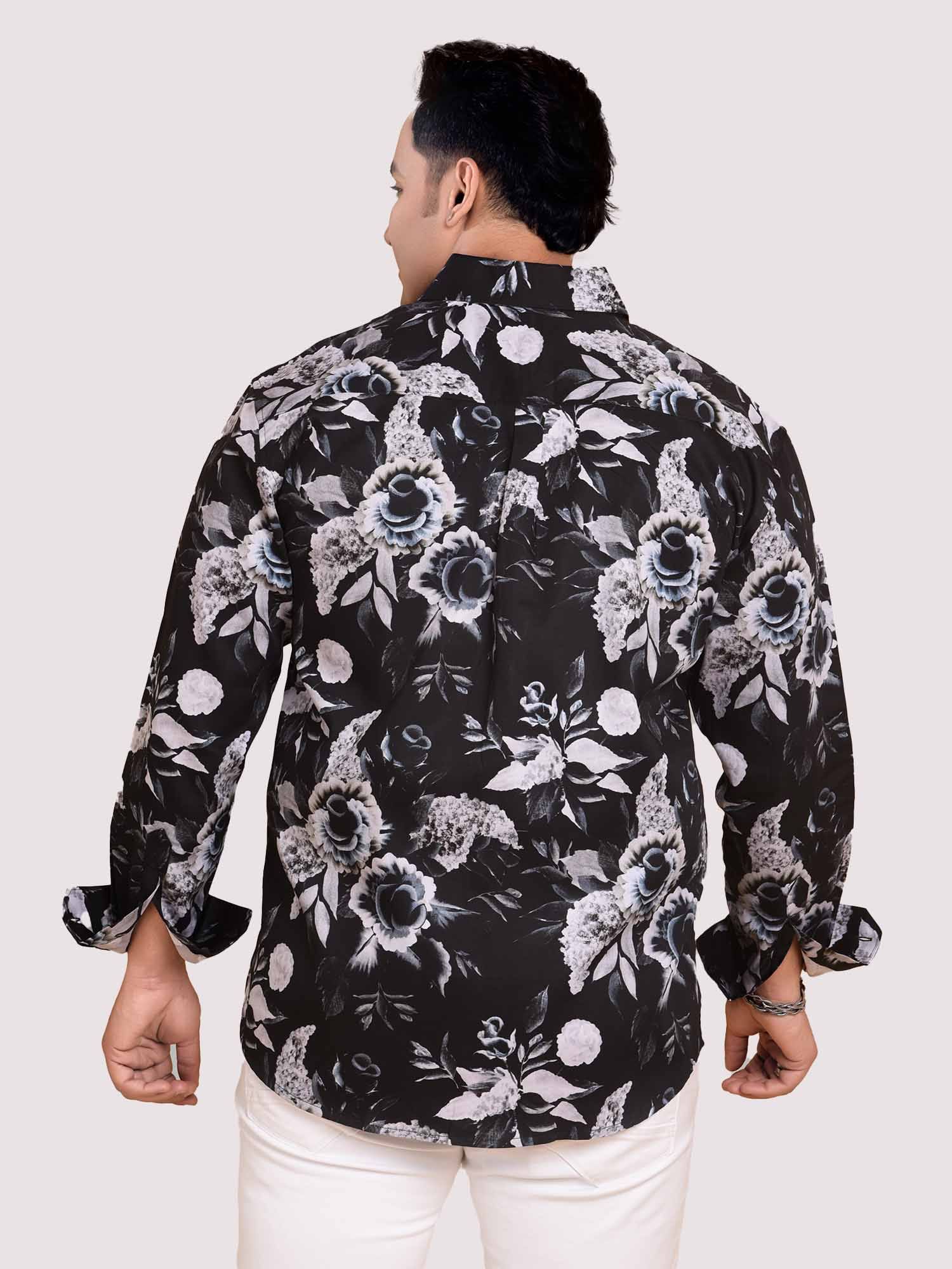 Black Rose Rich cotton Full Sleeve Men's Plus Size - Guniaa Fashions