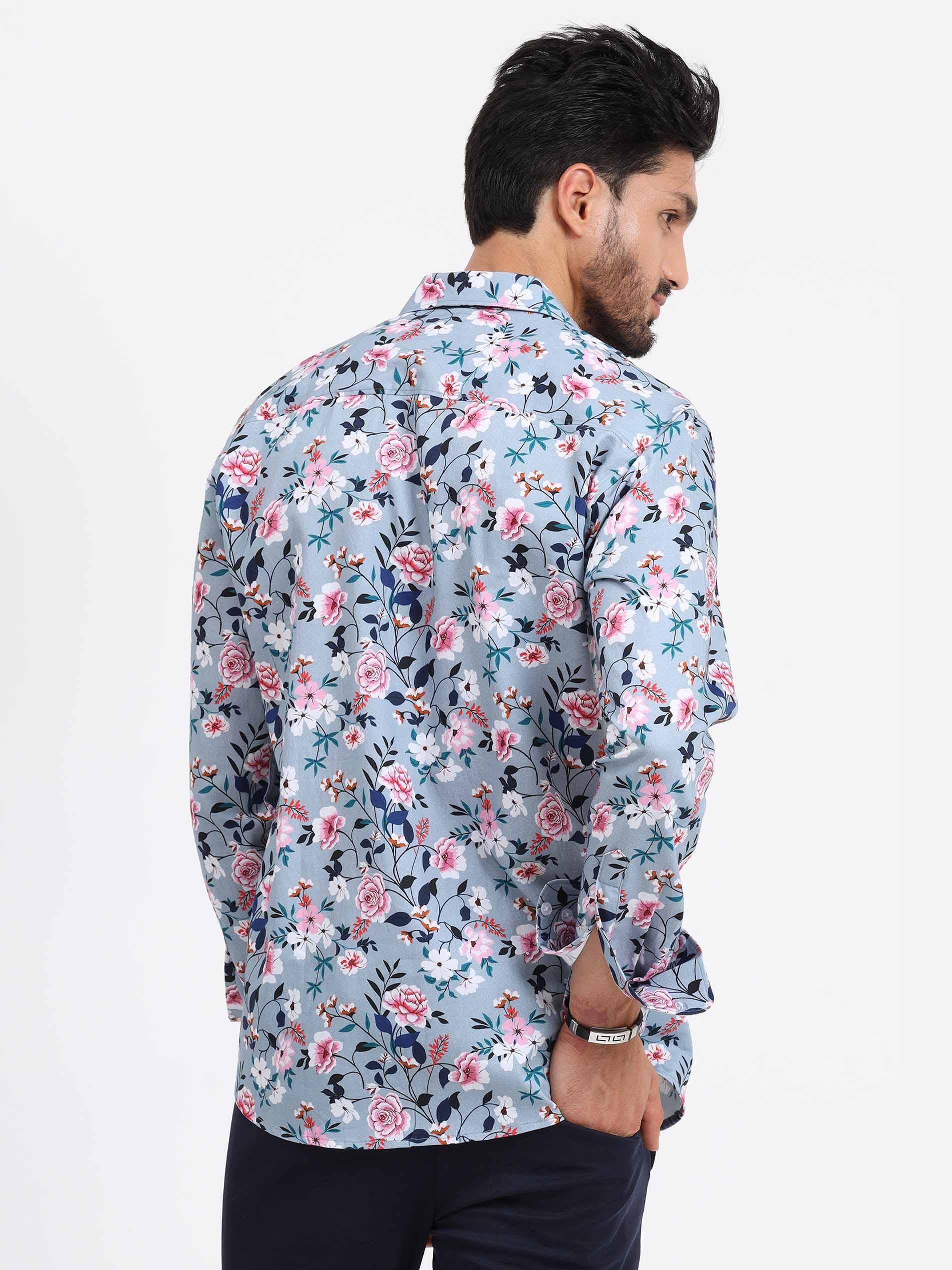 Blossom Printed Full Sleeve Shirt - Guniaa Fashions