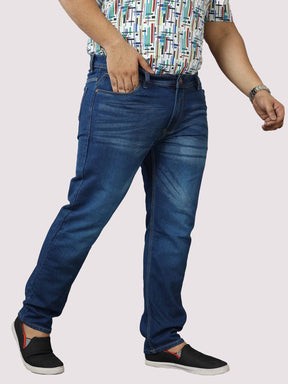 Blue Stretchable Jeans Men's Plus Size - Guniaa Fashions