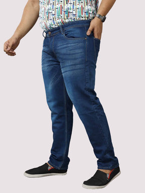 Blue Stretchable Jeans Men's Plus Size - Guniaa Fashions
