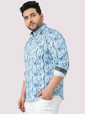 Blue Terrain Digital Printed Full Shirt Men's Plus Size - Guniaa Fashions
