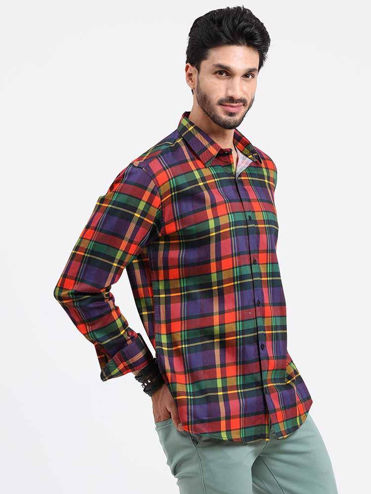 Bold Checks Printed Full Sleeve Shirt - Guniaa Fashions