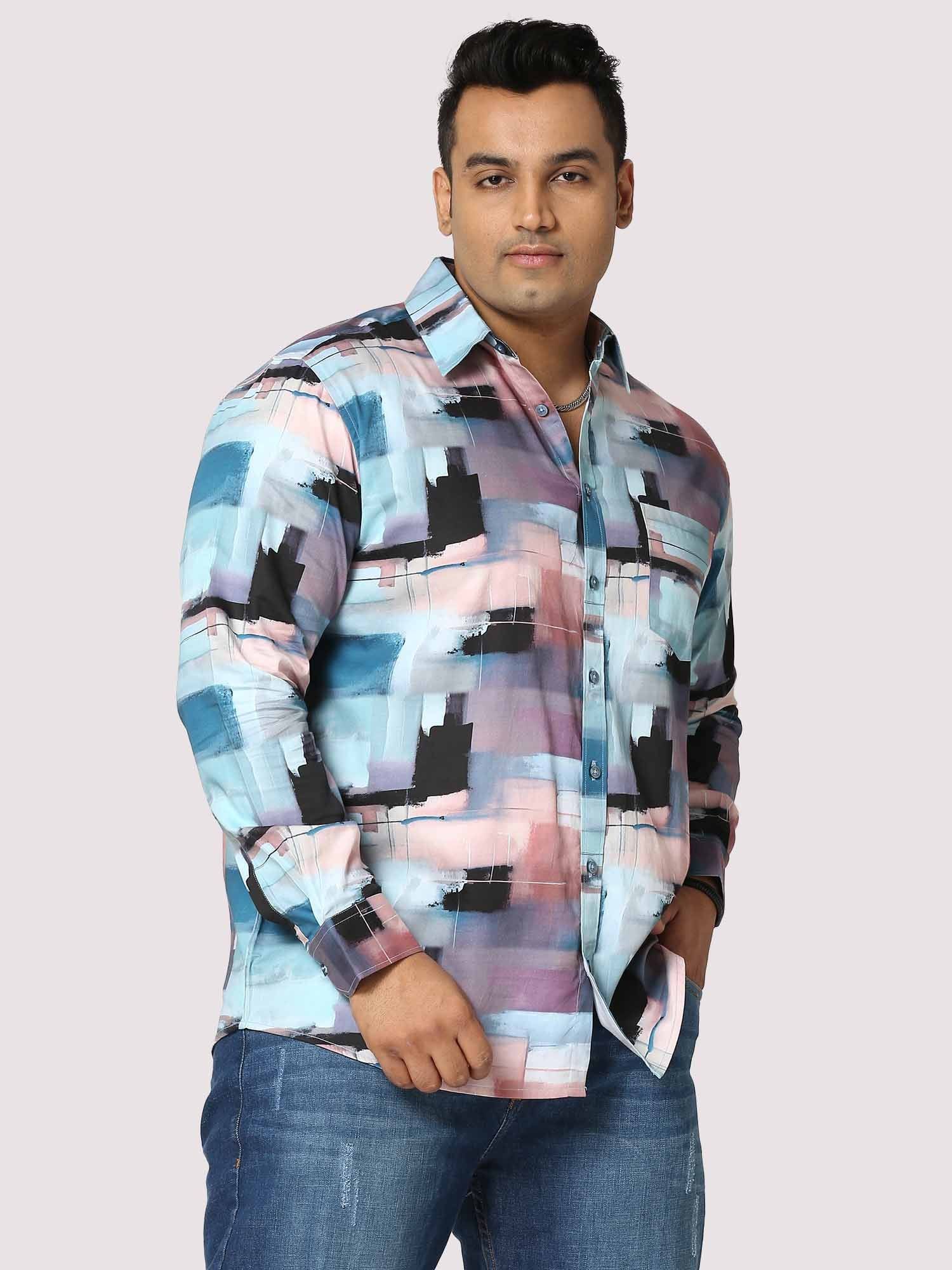 Brilliance Digital Printed Full Sleeve Men's Plus Size - Guniaa Fashions