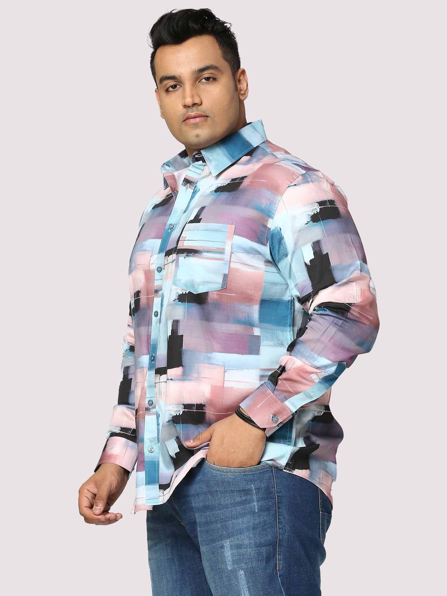 Brilliance Digital Printed Full Sleeve Men's Plus Size - Guniaa Fashions