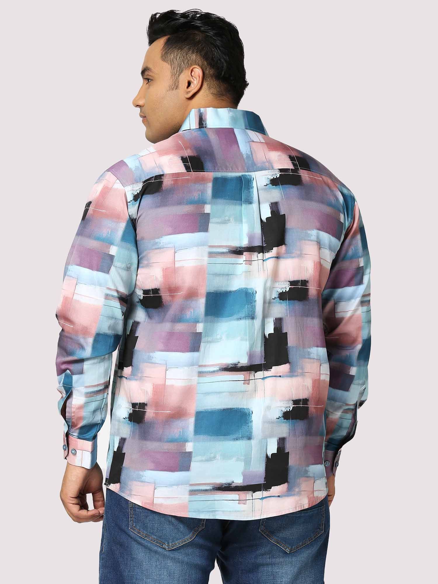 Brilliance Digital Printed Full Sleeve Men's Plus Size - Guniaa Fashions