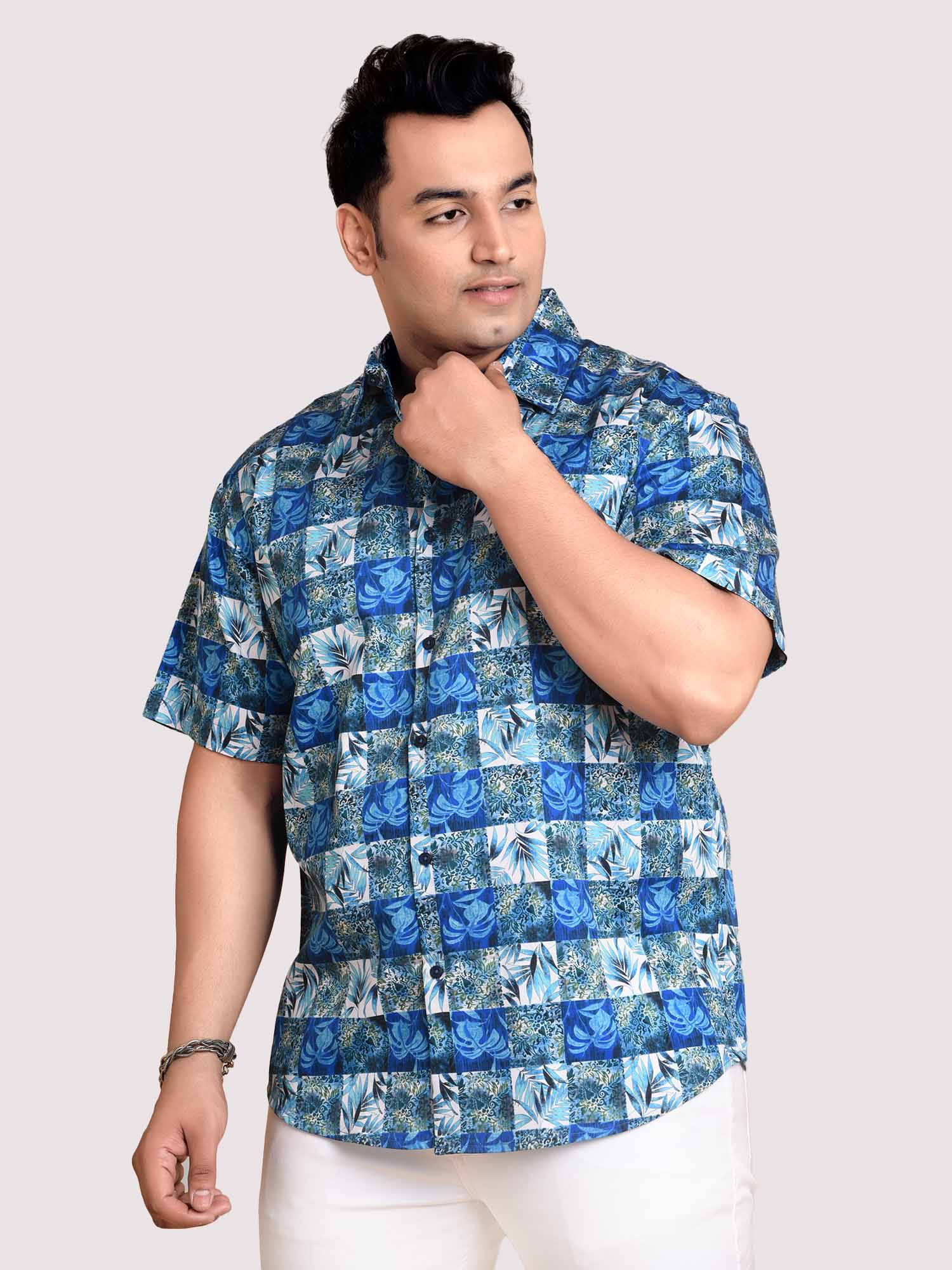 Checkers Digital Printed Shirt Men's Plus Size - Guniaa Fashions