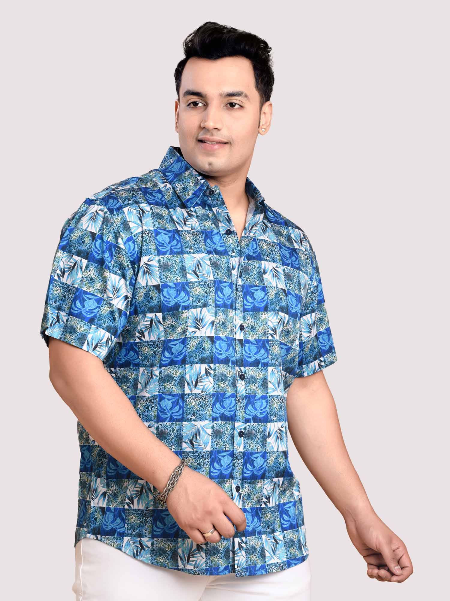 Checkers Digital Printed Shirt Men's Plus Size - Guniaa Fashions