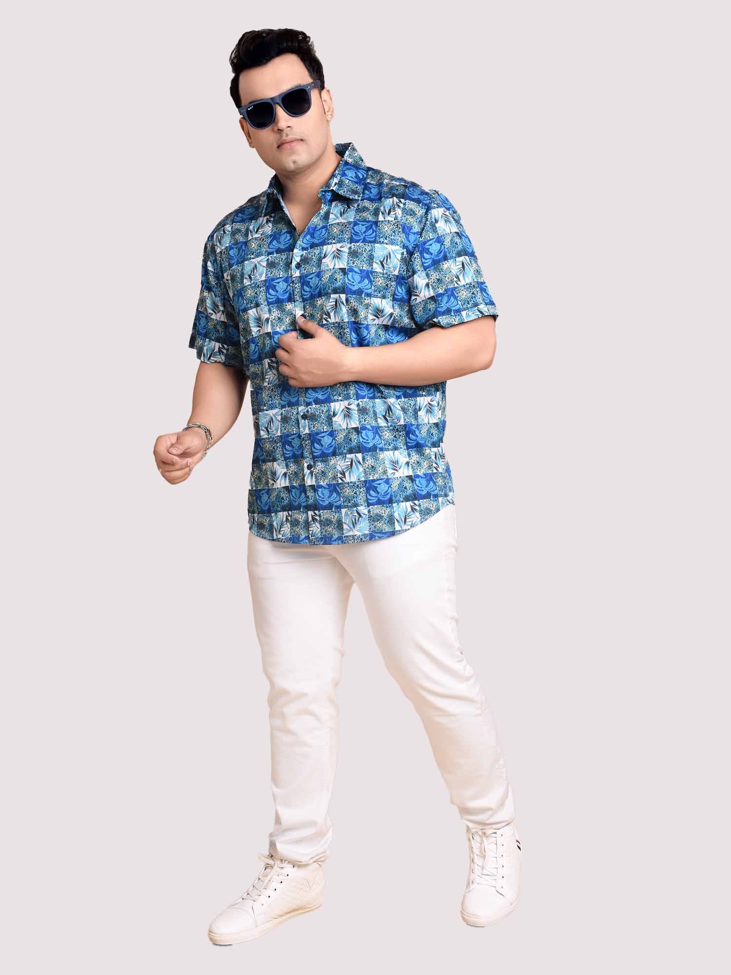 Checkers Digital Printed Shirt Men's Plus Size - Guniaa Fashions