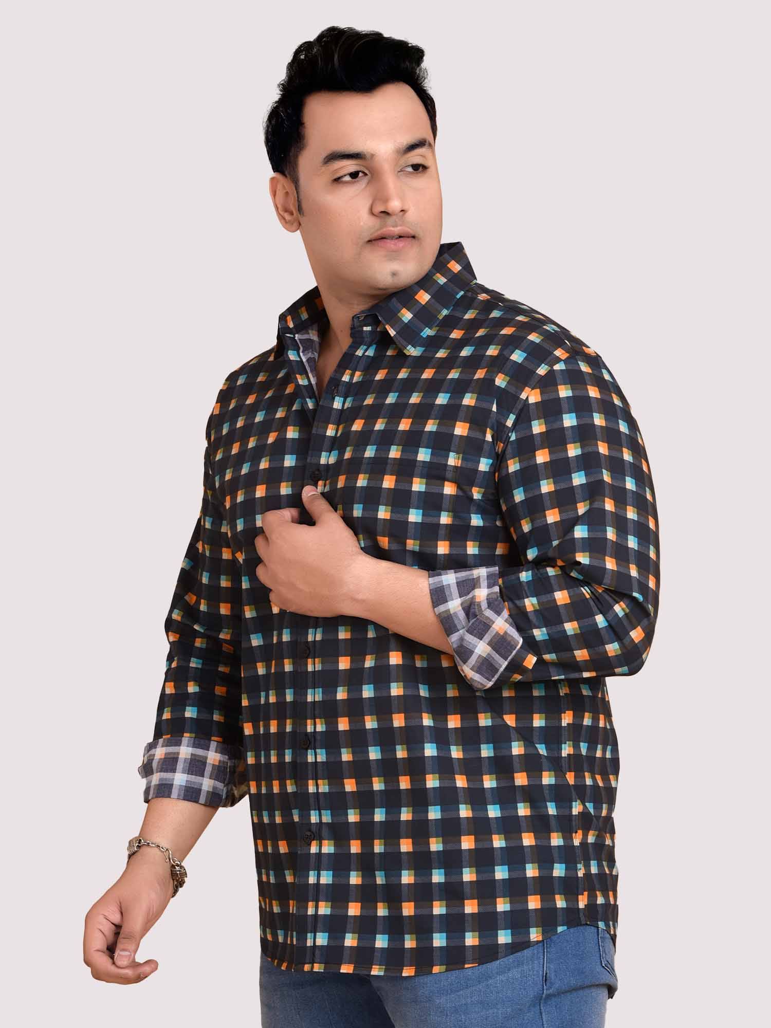 Checks Train Printed Full sleeve Men's Plus size - Guniaa Fashions