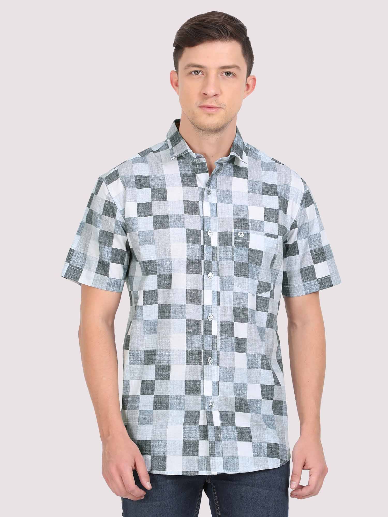 Chess Digital Printed Half Sleeve Shirt - Guniaa Fashions