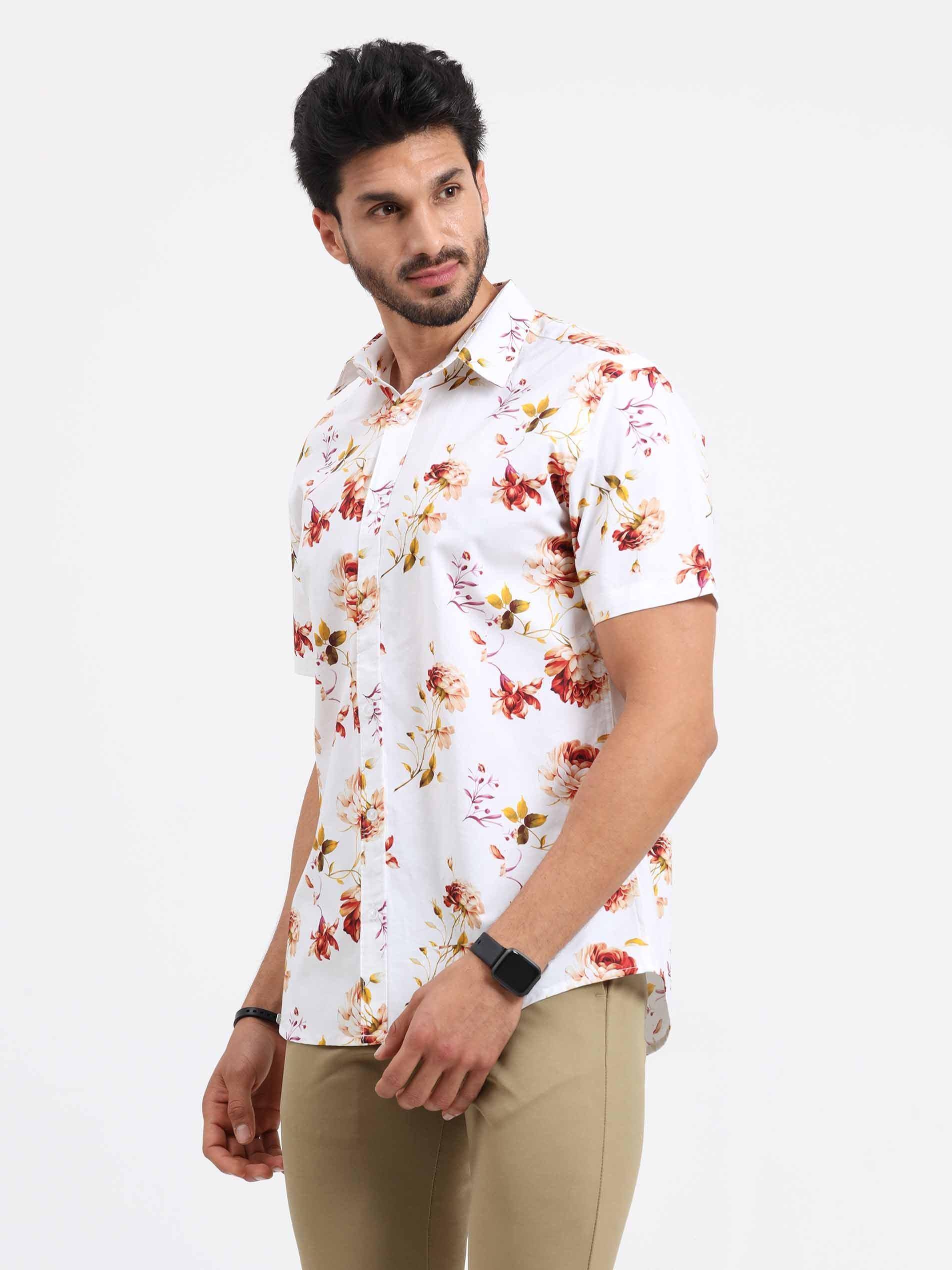 Clasic Autom Printed Half Sleeve Shirt - Guniaa Fashions