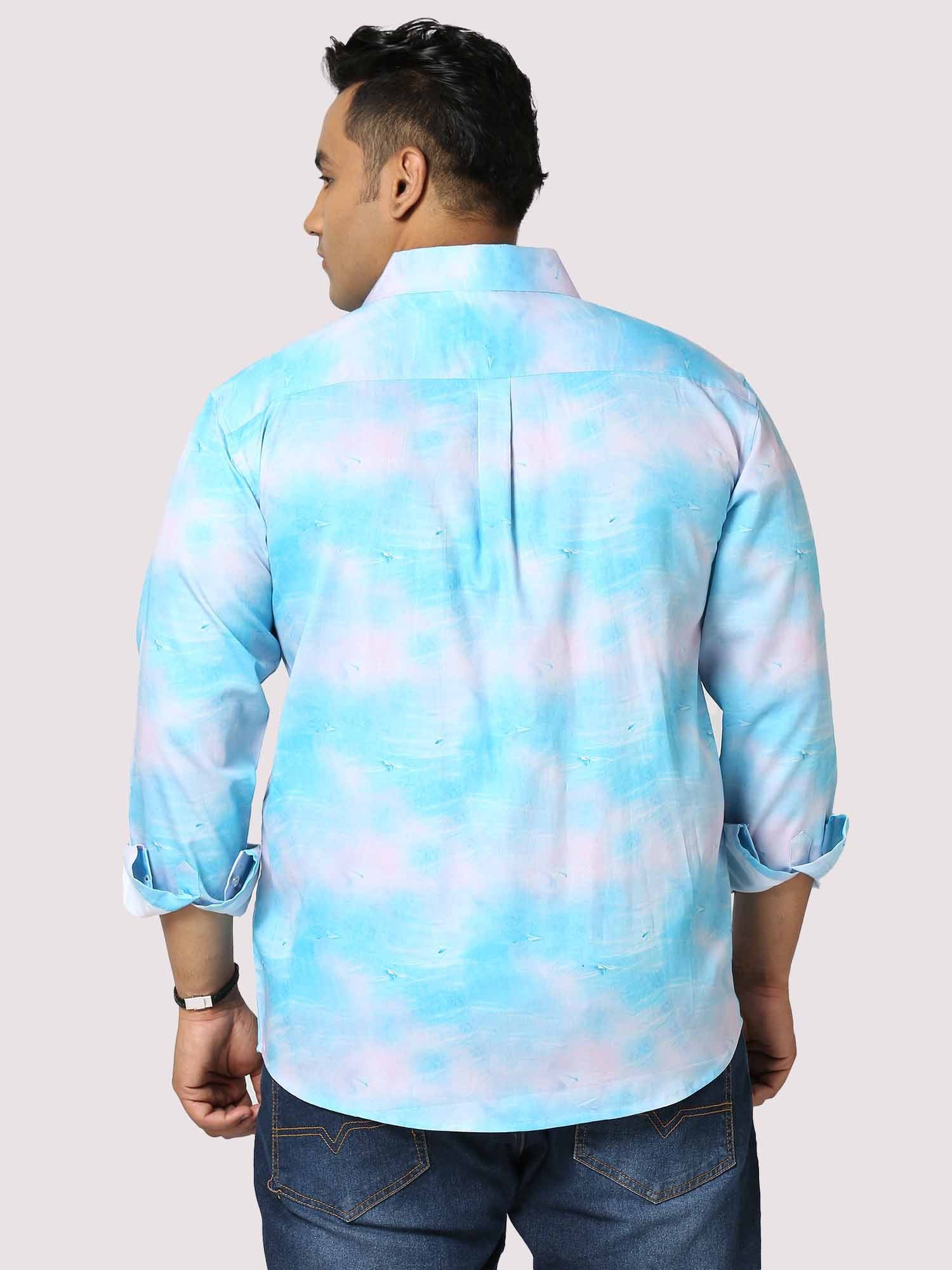 Cloud Print Sky Digital Printed Full Sleeve Men's Plus Size - Guniaa Fashions