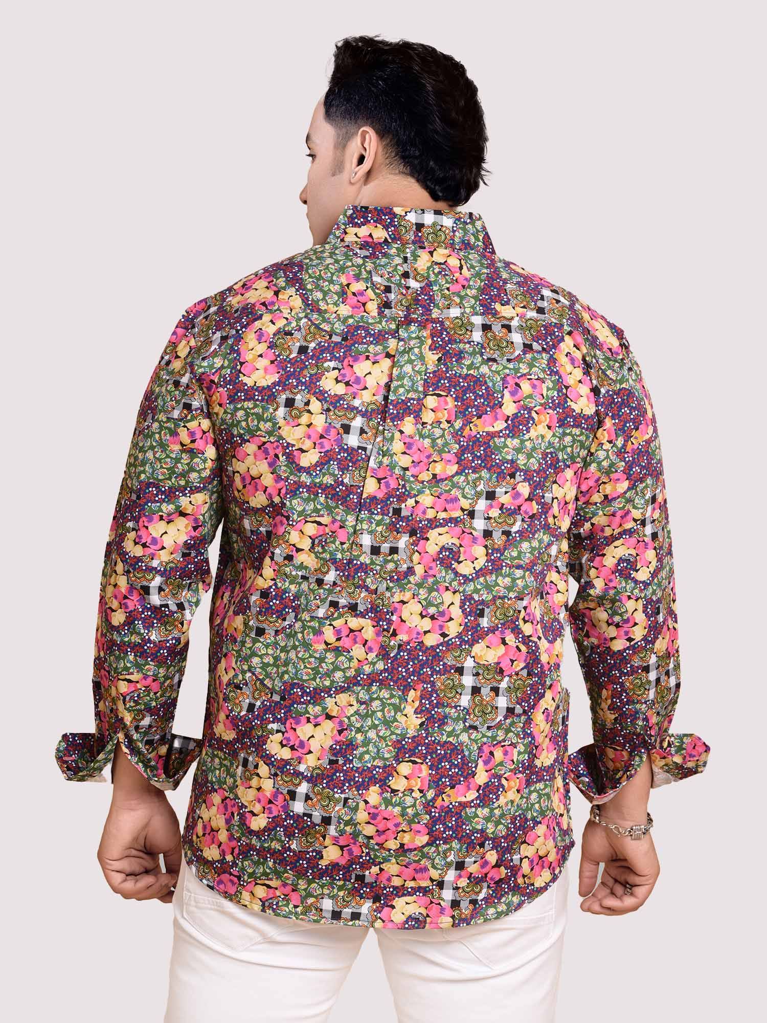 Daisy Patch Digital Printed Shirt Men's Plus Size - Guniaa Fashions