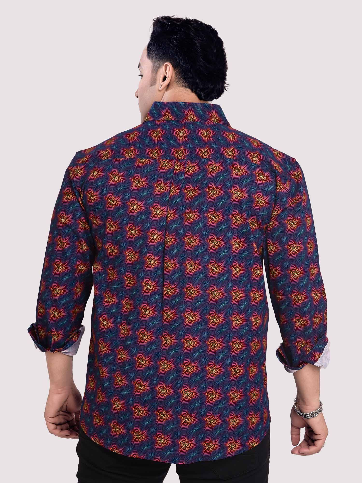 Dazzle Digital Printed Shirt Men's Plus Size - Guniaa Fashions