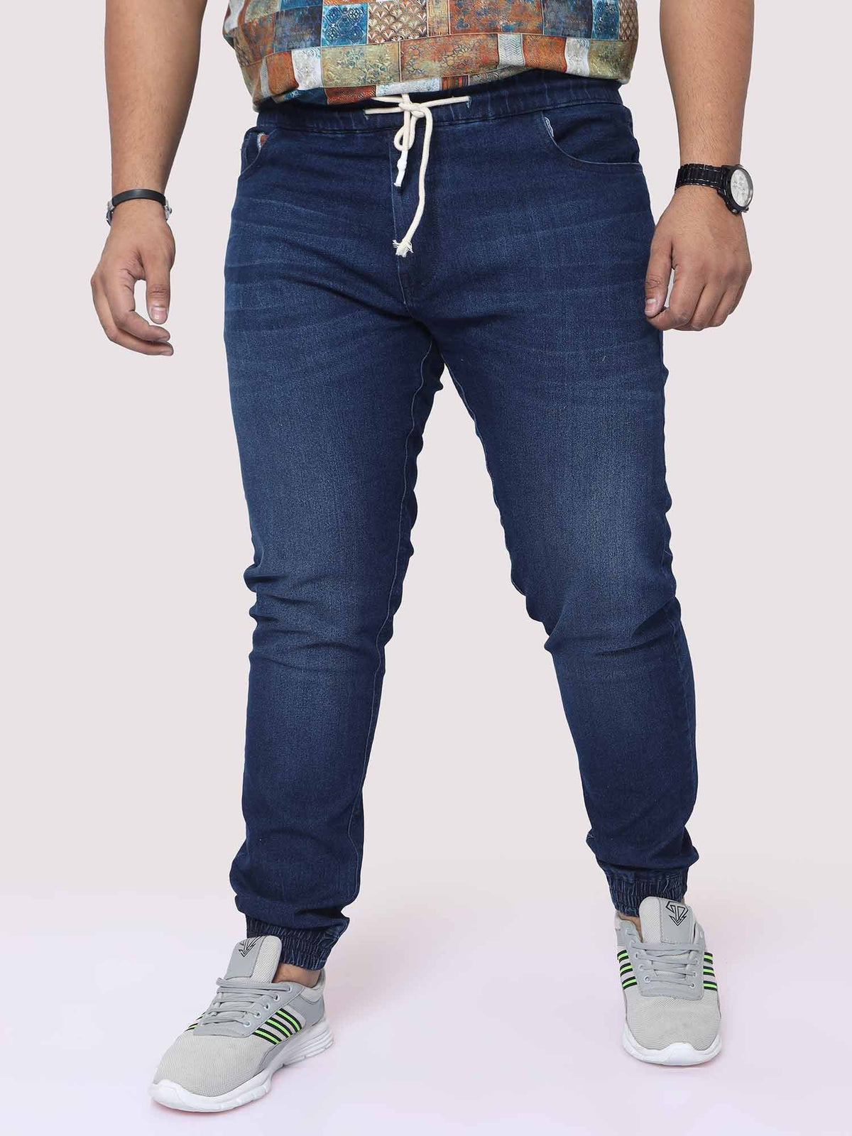 Deep Blue Jogger Pants Men's Plus Size - Guniaa Fashions