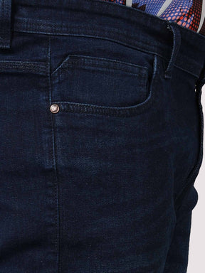 Deep Blue Stretchable Jeans Men's Plus Size - Guniaa Fashions