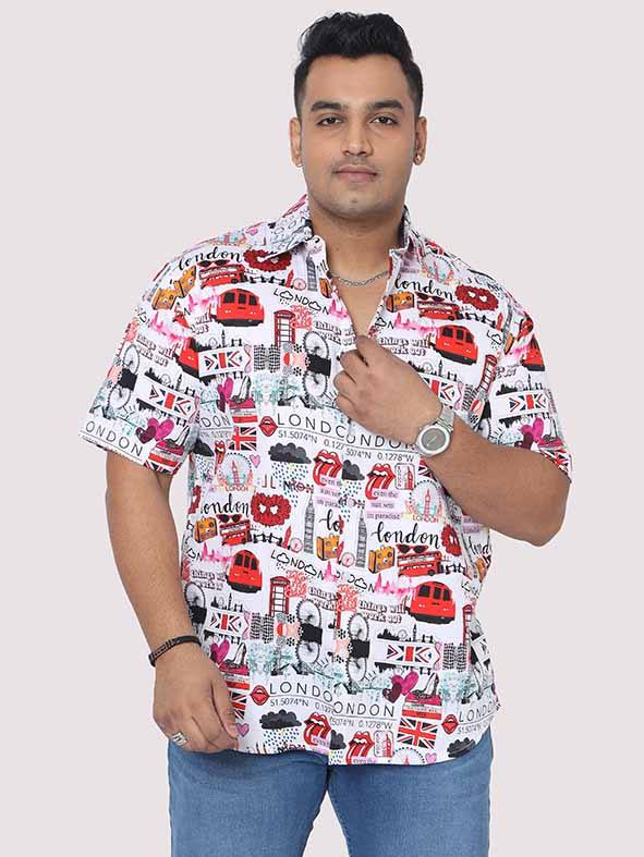 Dream Urban Digital Printed Men's Plus Size Half Shirt - Guniaa Fashions
