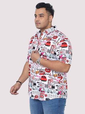 Dream Urban Digital Printed Men's Plus Size Half Shirt - Guniaa Fashions