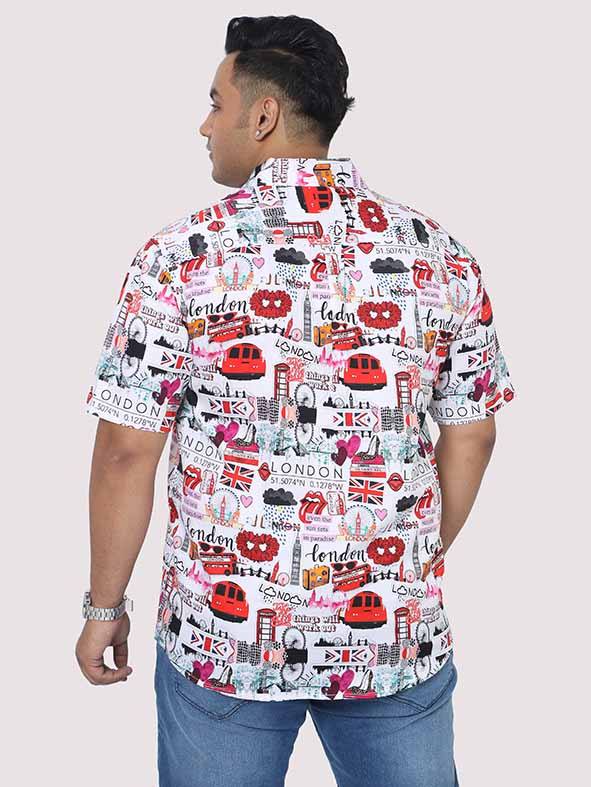 Dream Urban Digital Printed Men's Plus Size Half Shirt - Guniaa Fashions