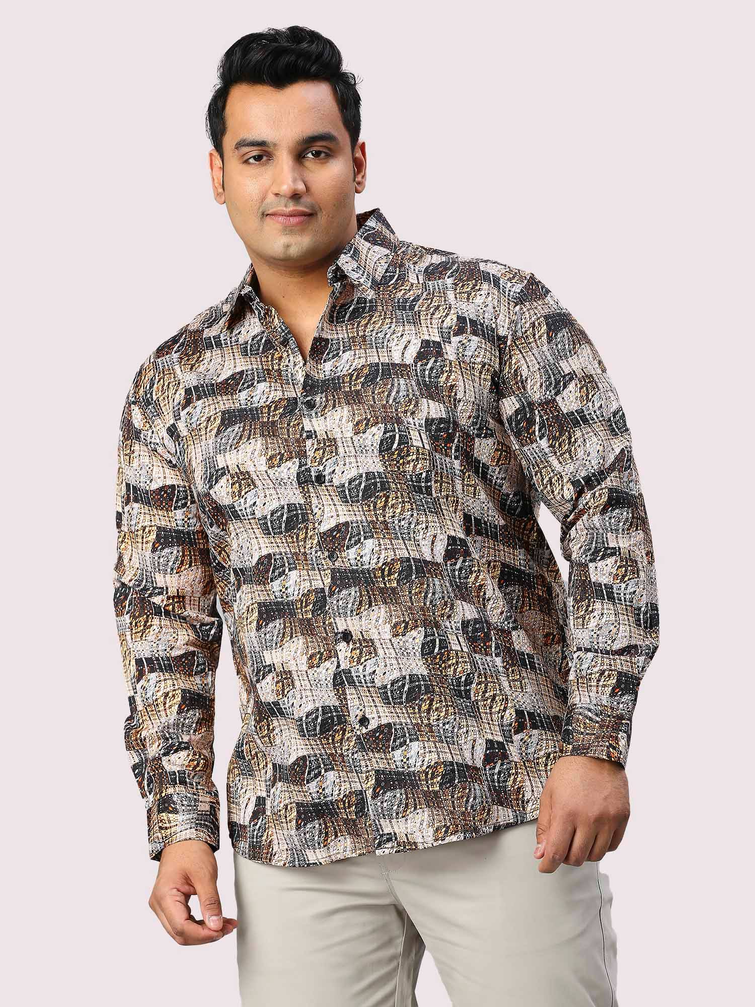 Dune Digital Printed Full Sleeve Shirt Men's Plus Size - Guniaa Fashions