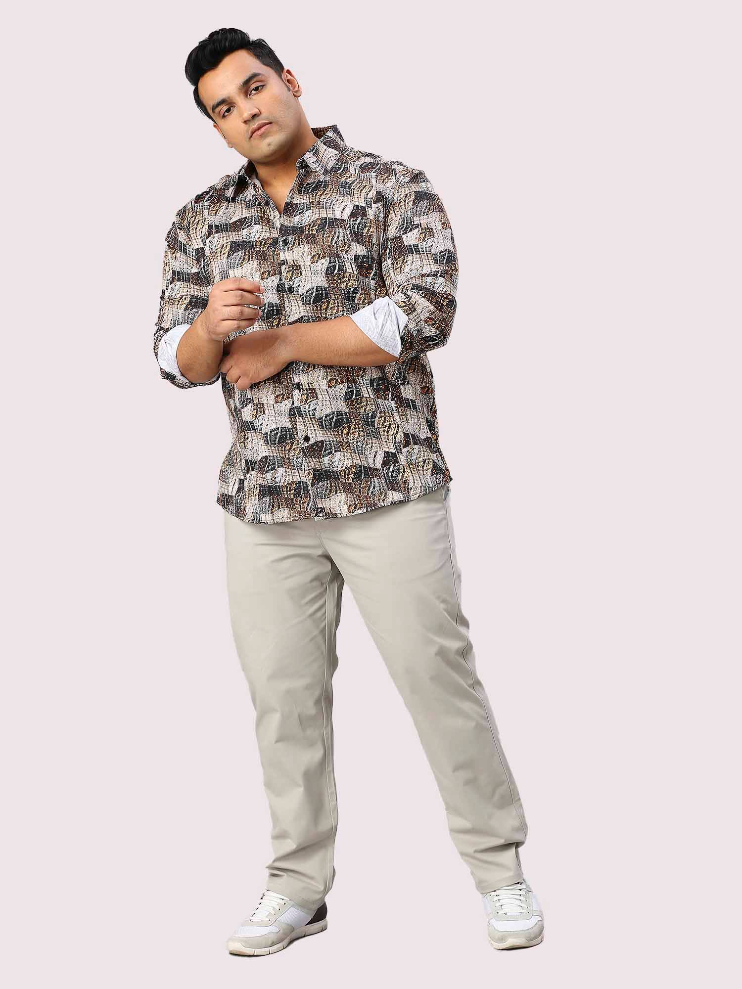 Dune Digital Printed Full Sleeve Shirt Men's Plus Size - Guniaa Fashions