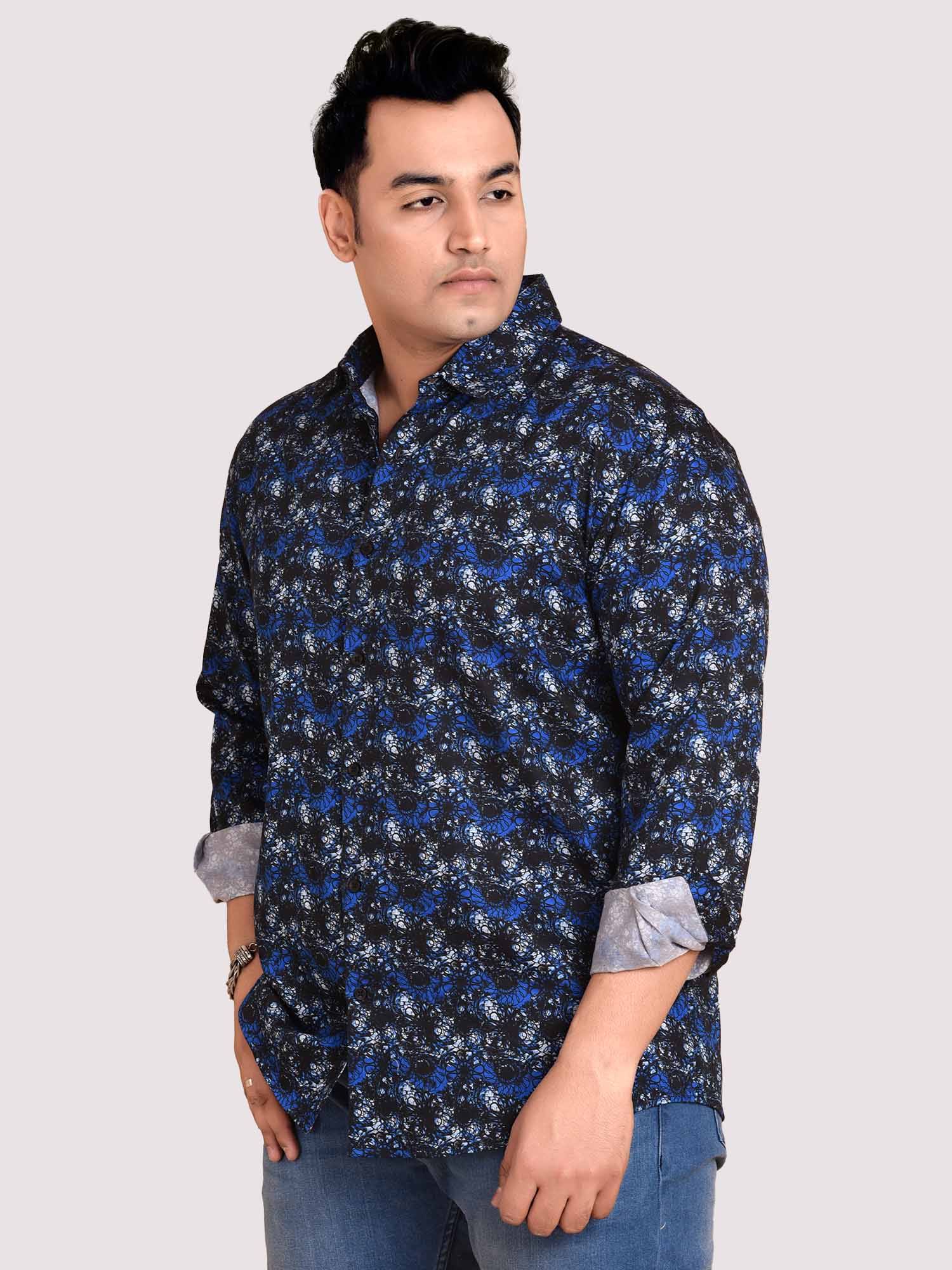 Electric Printed Cotton Full sleeve Men's Plus size - Guniaa Fashions