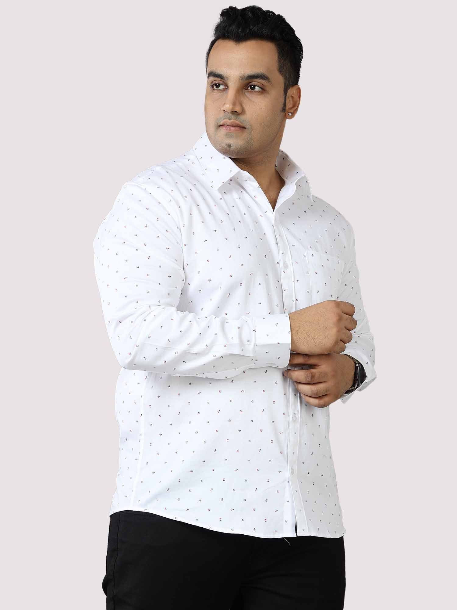 Exotic Printed Cotton Full Shirt Men's Plus Size - Guniaa Fashions