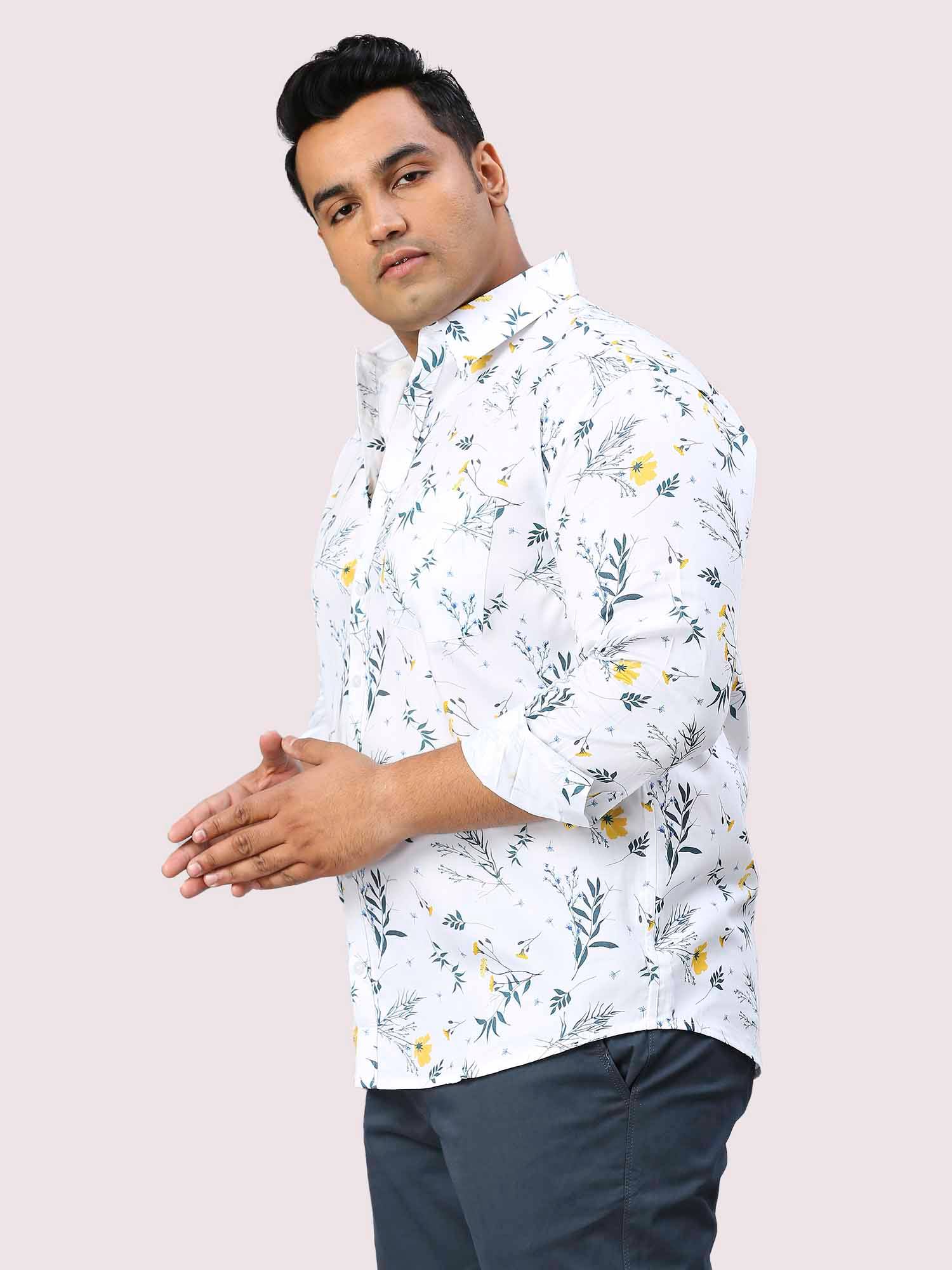 Garden Digital Printed Full Sleeve Shirt Men's Plus Size - Guniaa Fashions