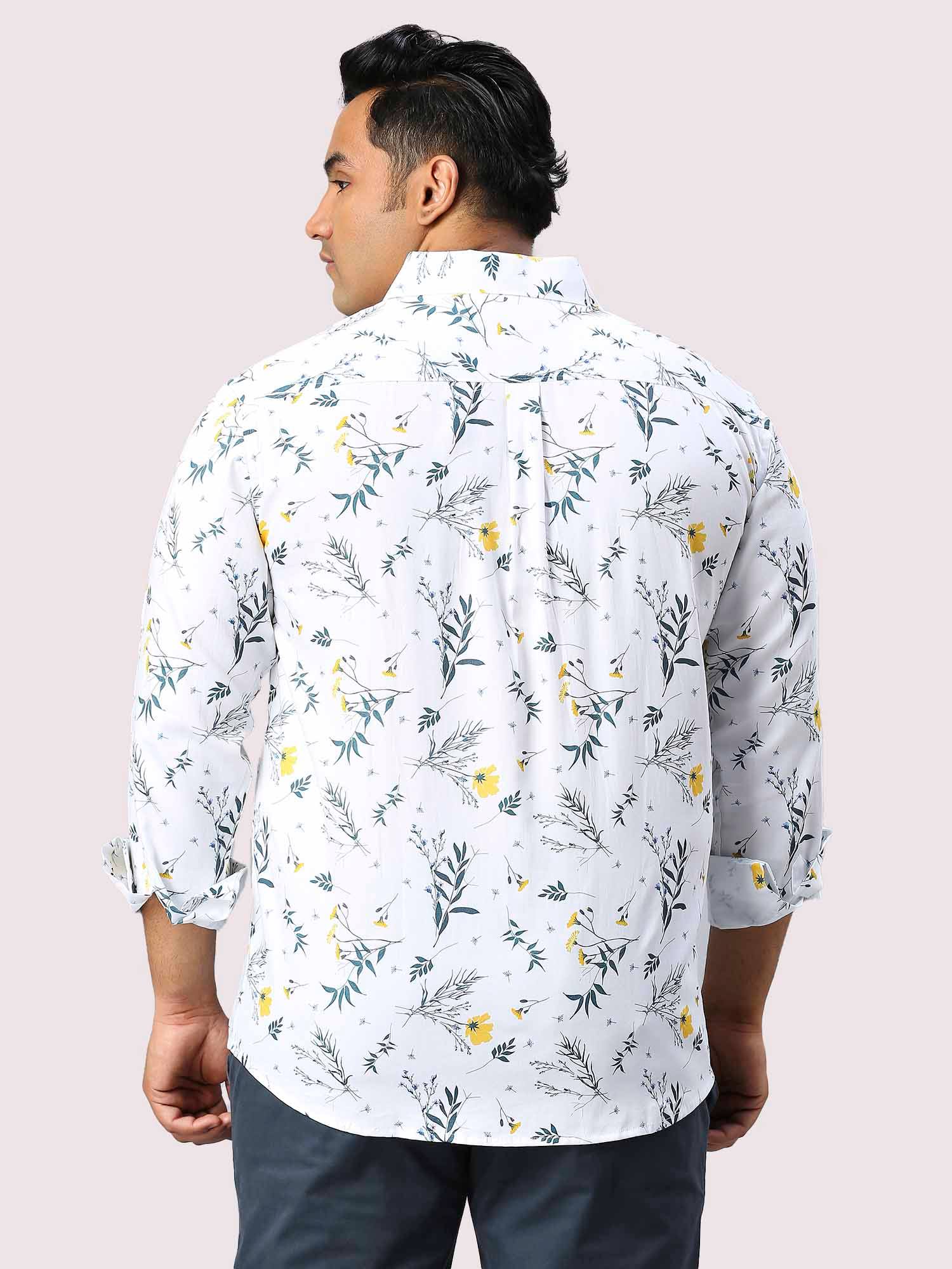 Garden Digital Printed Full Sleeve Shirt Men's Plus Size - Guniaa Fashions