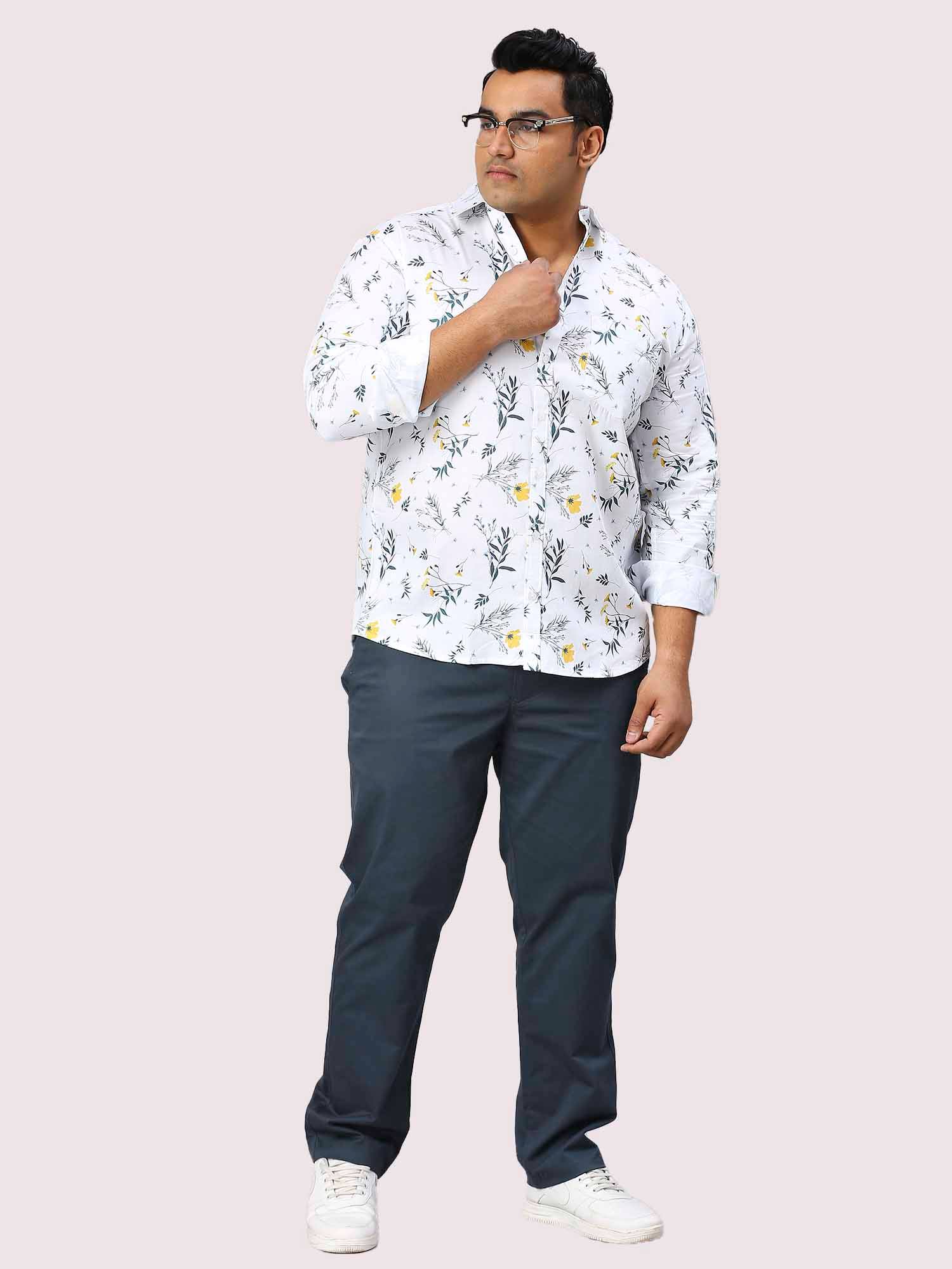 Garden Digital Printed Full Sleeve Shirt Men's Plus Size - Guniaa Fashions