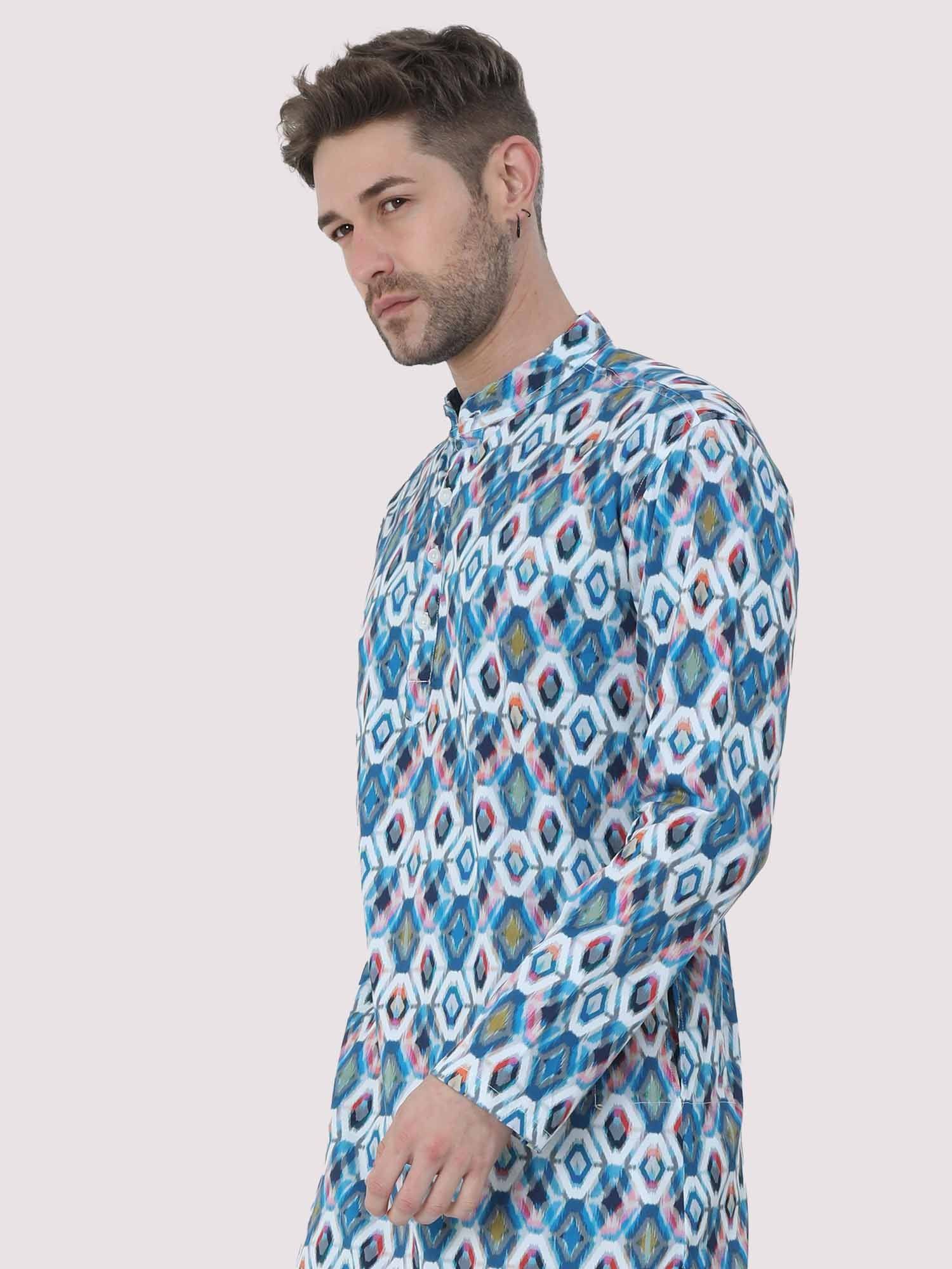 Geometric Printed Kurta - Guniaa Fashions