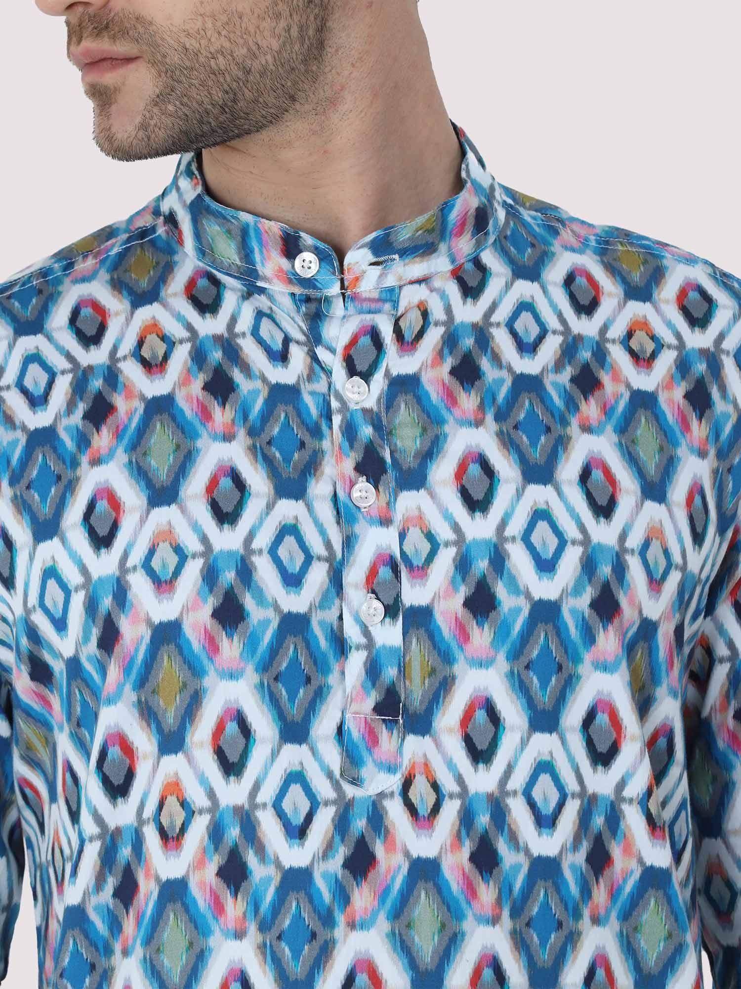 Geometric Printed Kurta - Guniaa Fashions