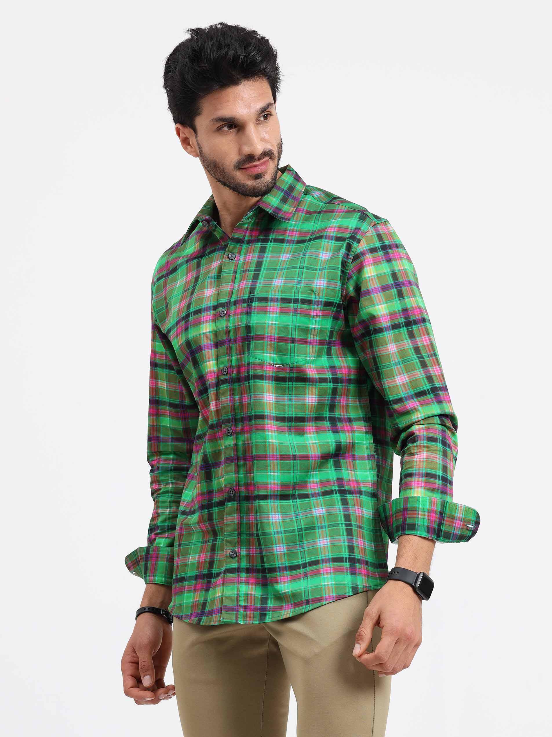 Good Old Checks Printed Full Sleeve Shirt - Guniaa Fashions