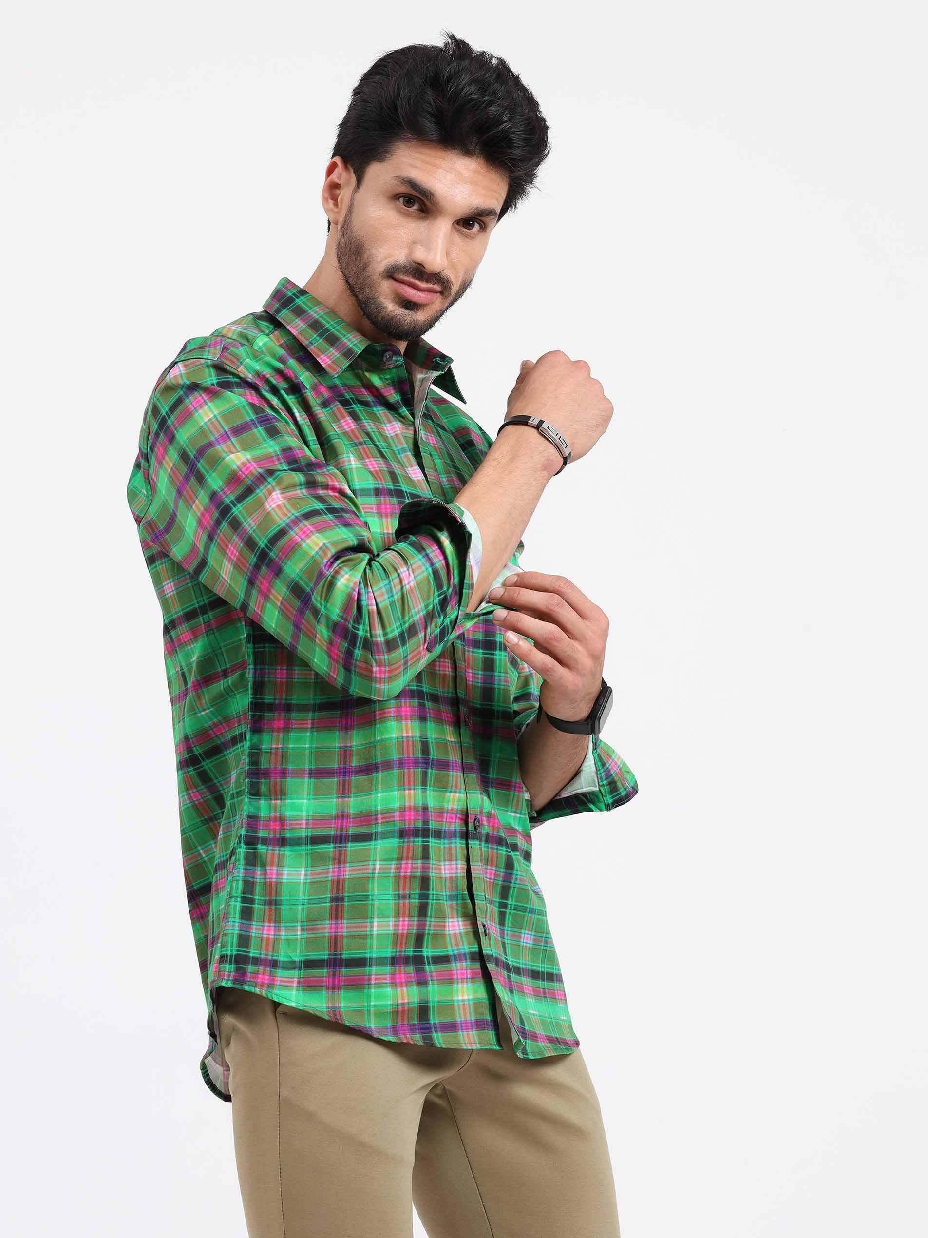 Good Old Checks Printed Full Sleeve Shirt - Guniaa Fashions