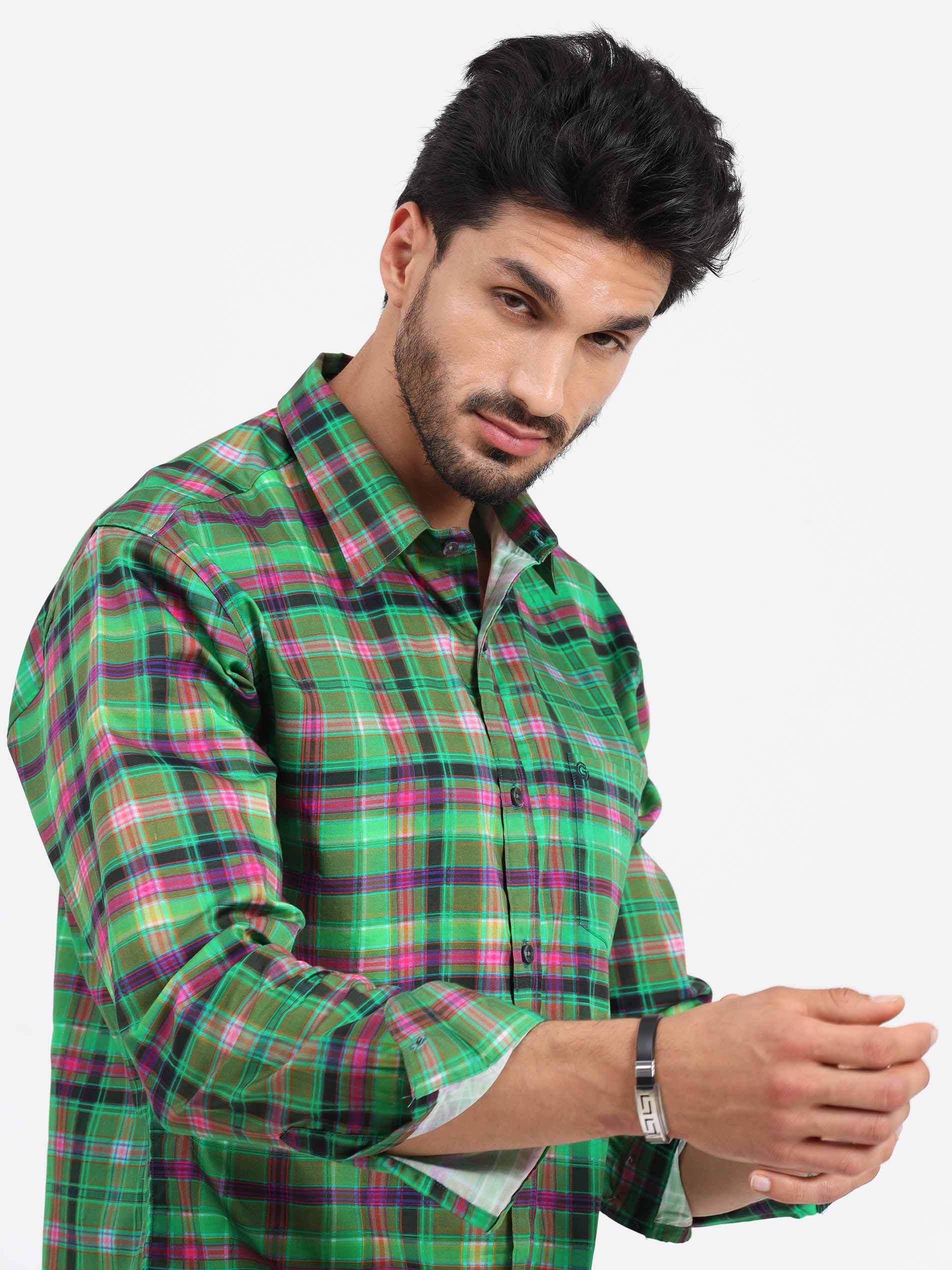 Good Old Checks Printed Full Sleeve Shirt - Guniaa Fashions