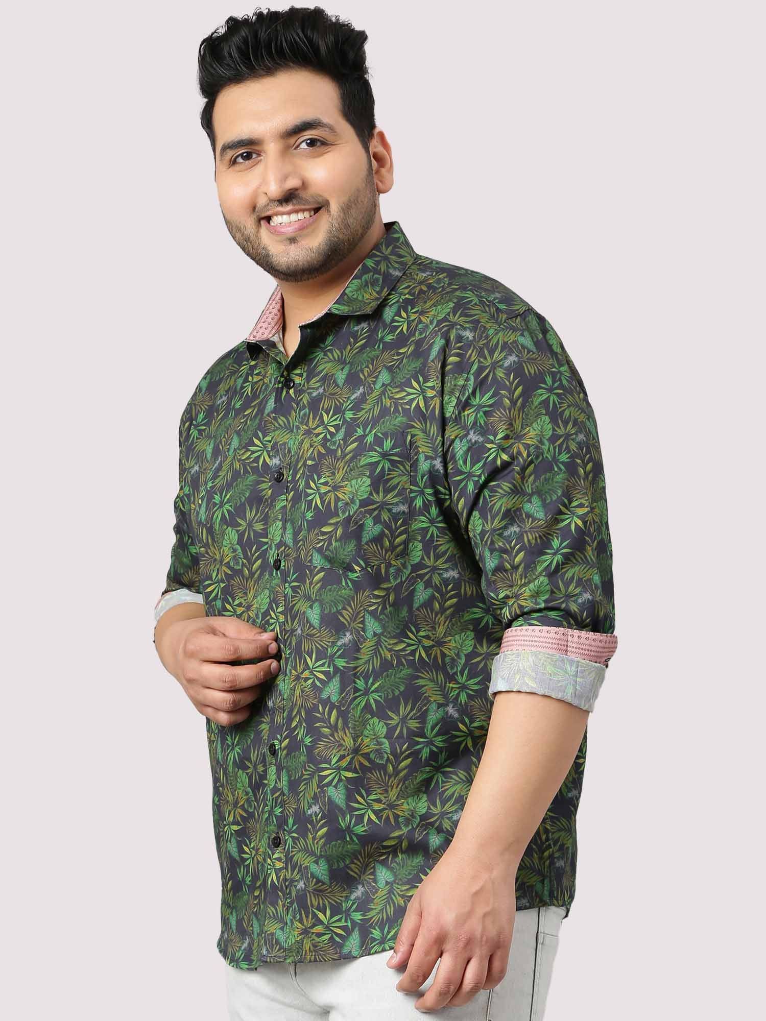 Greenleaf Cotton Digital Printed Shirt Men's Plus Size - Guniaa Fashions