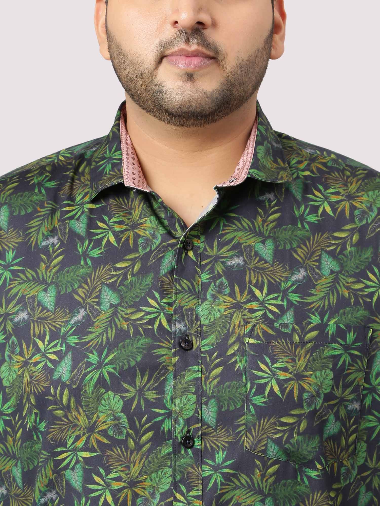 Greenleaf Cotton Digital Printed Shirt Men's Plus Size - Guniaa Fashions