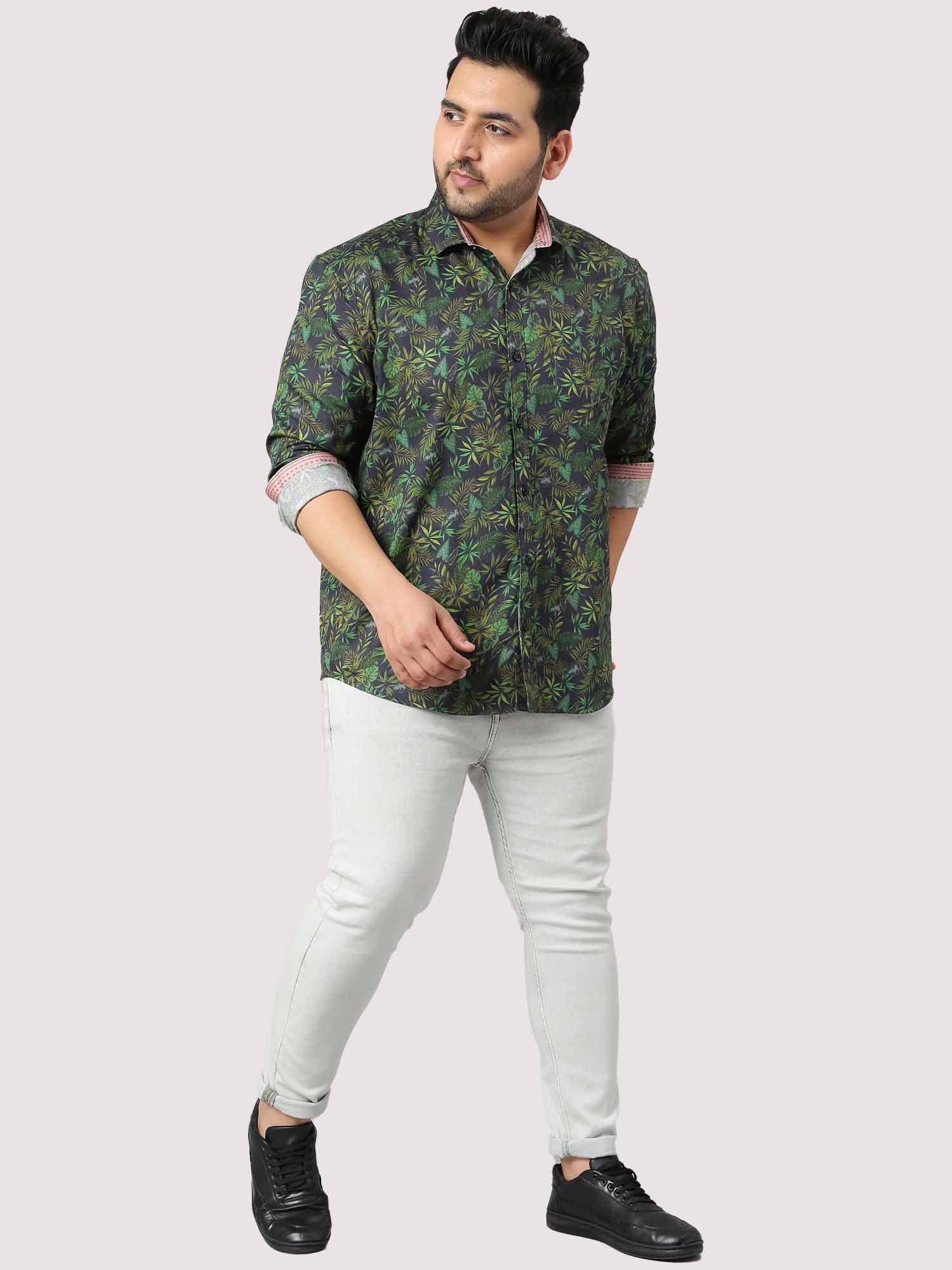 Greenleaf Cotton Digital Printed Shirt Men's Plus Size - Guniaa Fashions