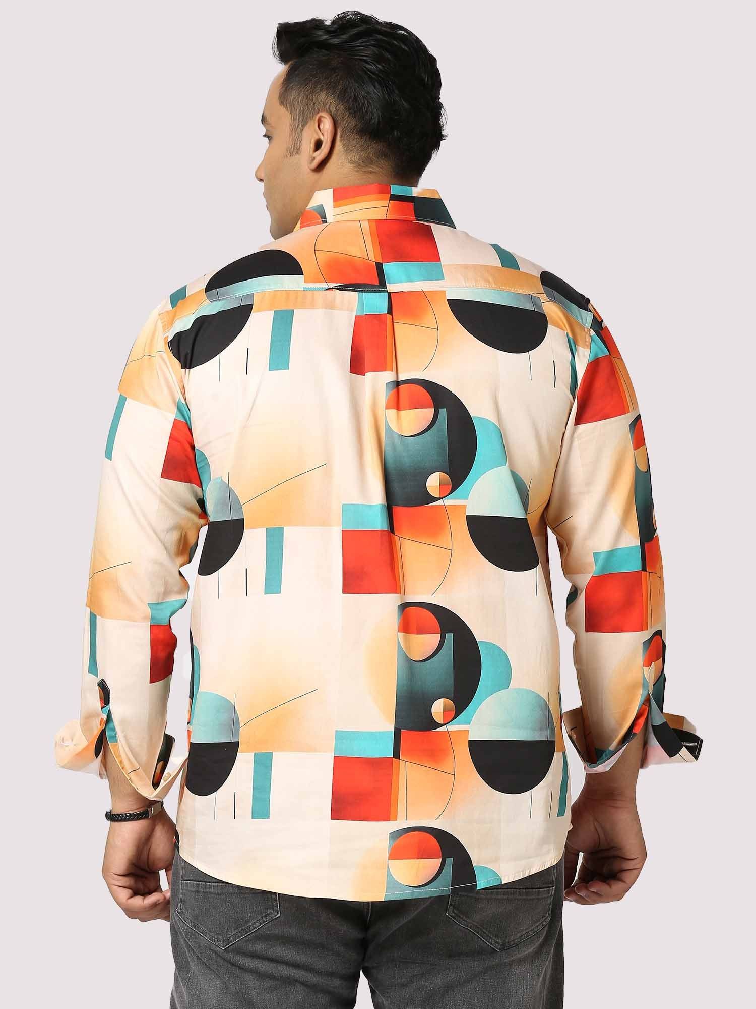 Groove Digital Printed Full Sleeve Men's Plus Size - Guniaa Fashions