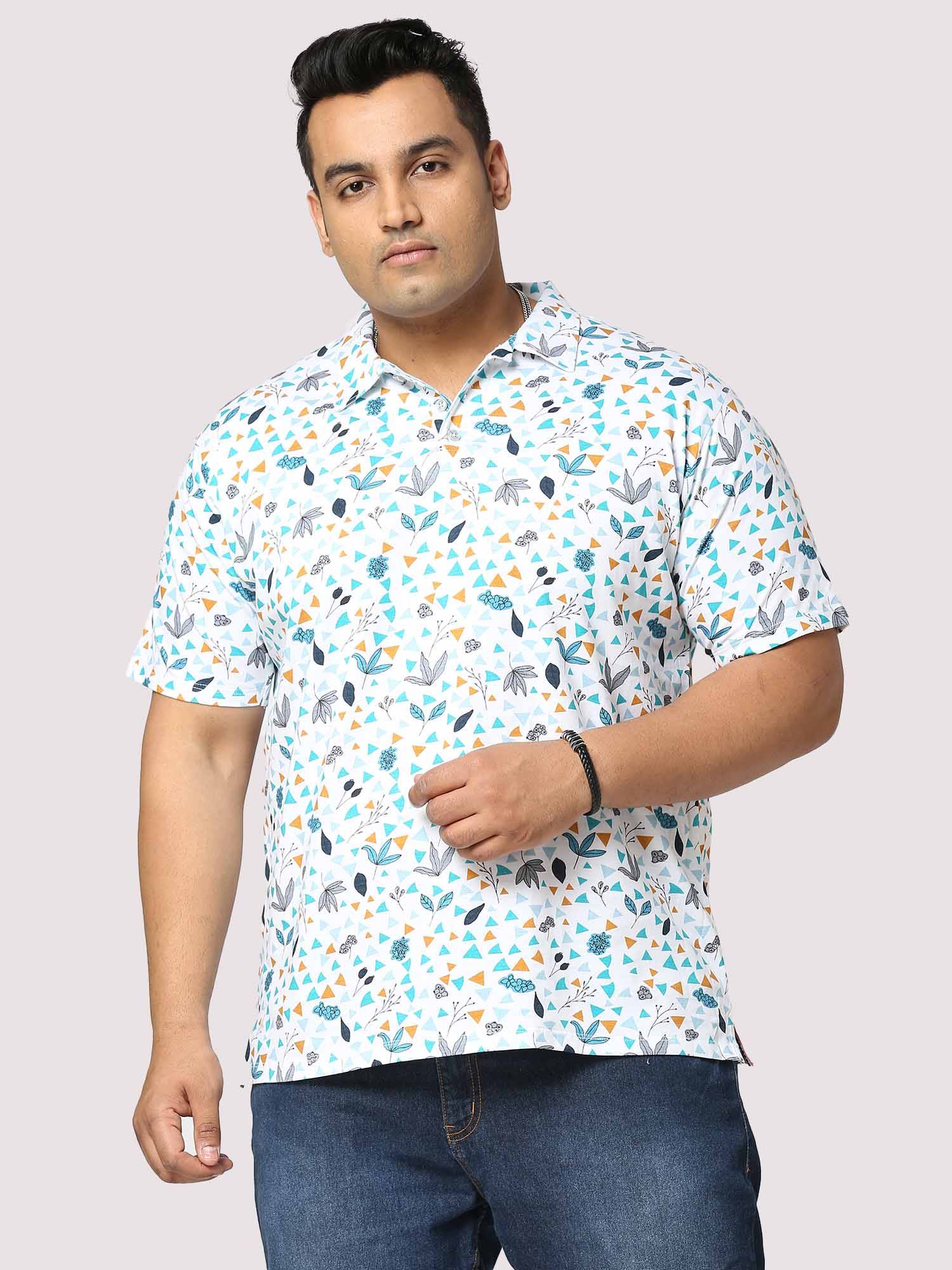 Guniaa Glider Digital Printed Half-Sleeves Shirt Men's Plus Size - Guniaa Fashions