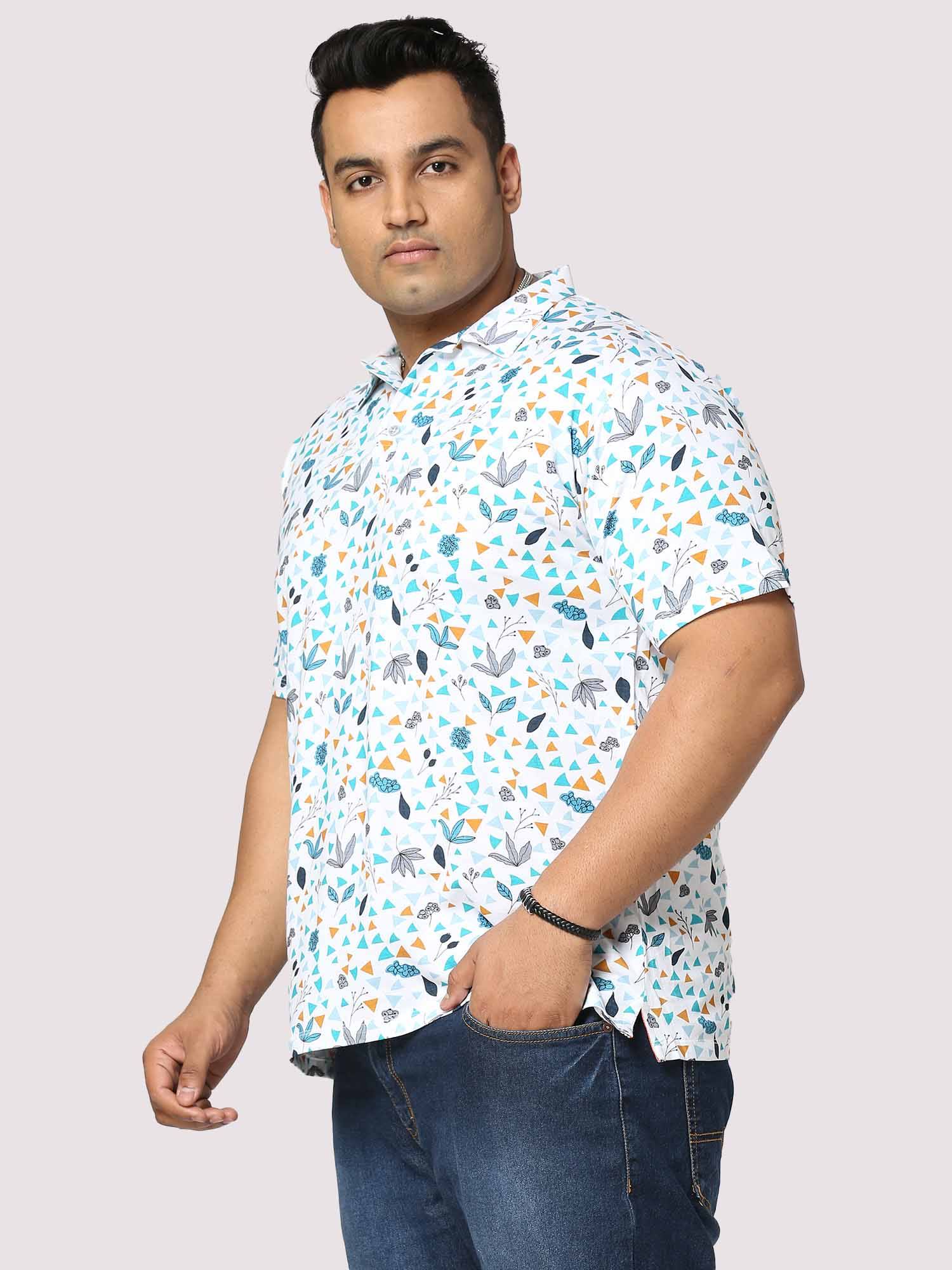 Guniaa Glider Digital Printed Half-Sleeves Shirt Men's Plus Size - Guniaa Fashions