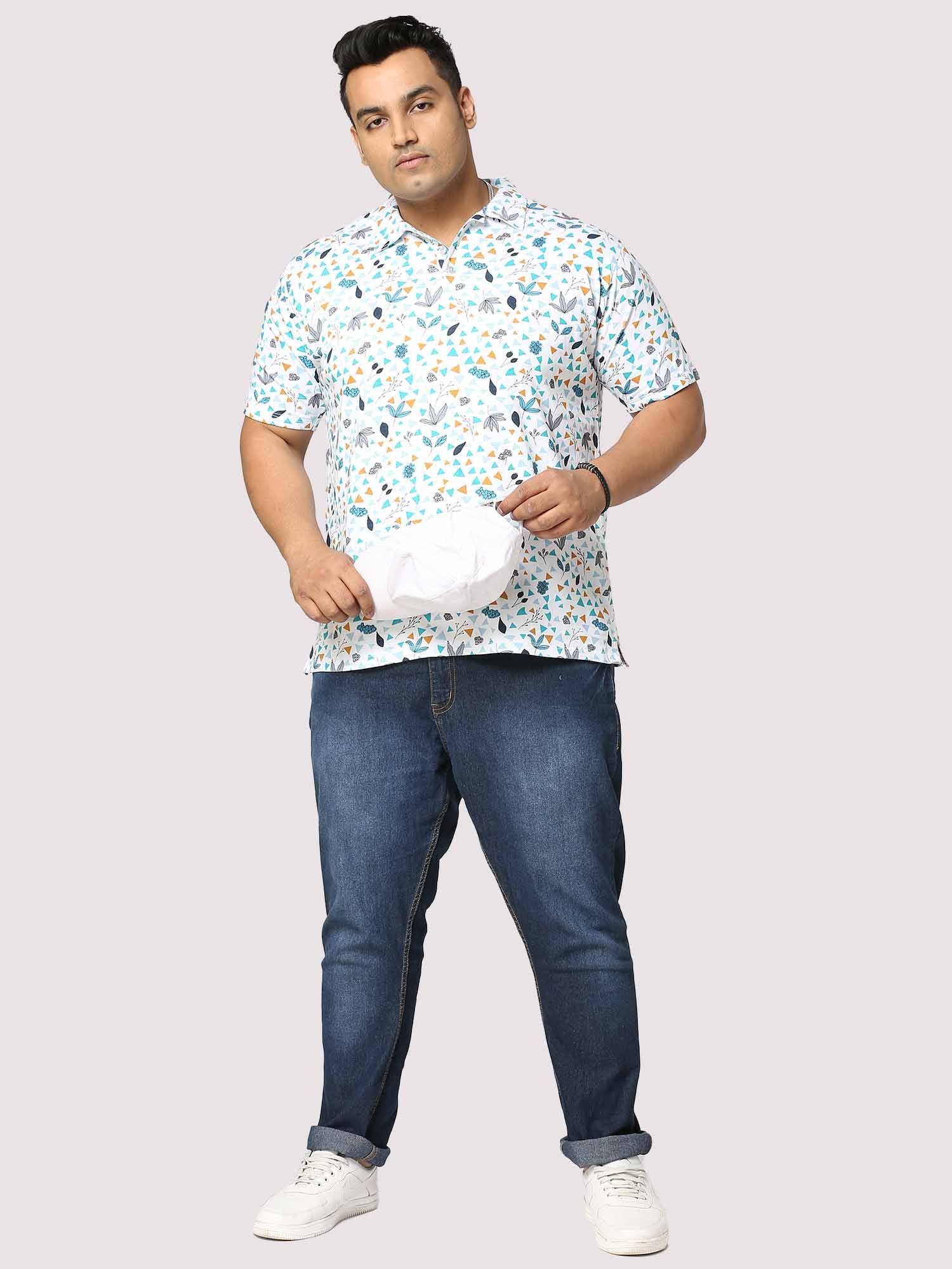 Guniaa Glider Digital Printed Half-Sleeves Shirt Men's Plus Size - Guniaa Fashions